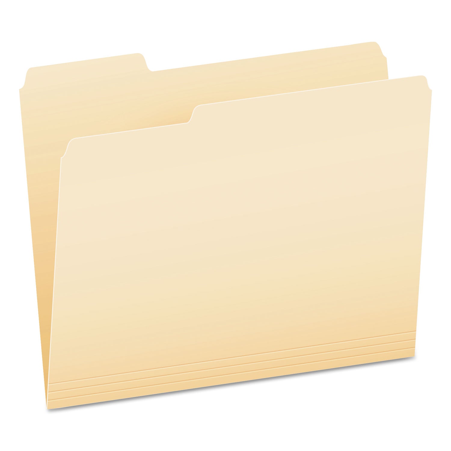 Pendaflex® SmartShield Top Tab File Folders, 1/3-Cut Tabs: Assorted, Letter Size, Manila, 100/Box