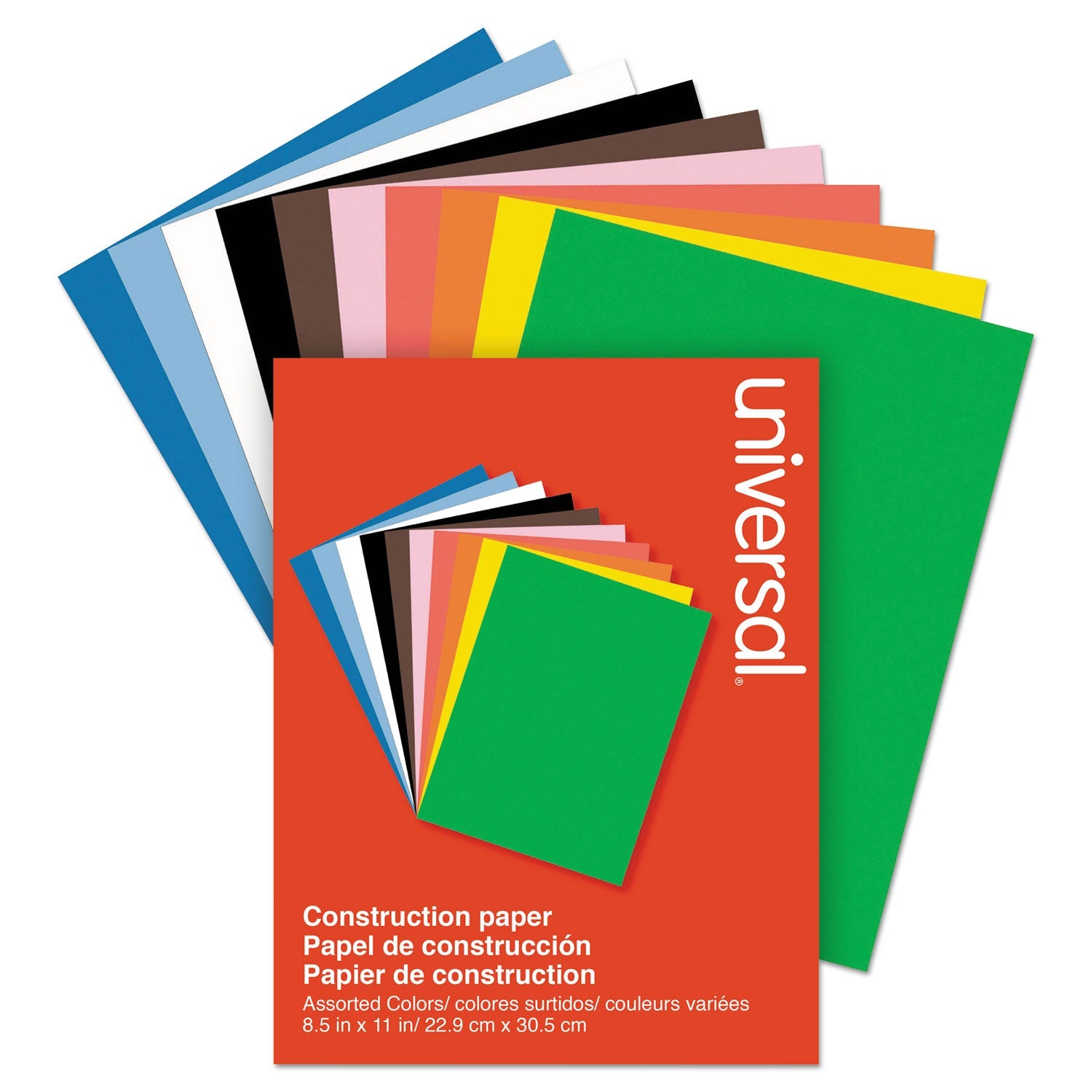 Construction Paper | 76 lb, Assorted, 200/Pack