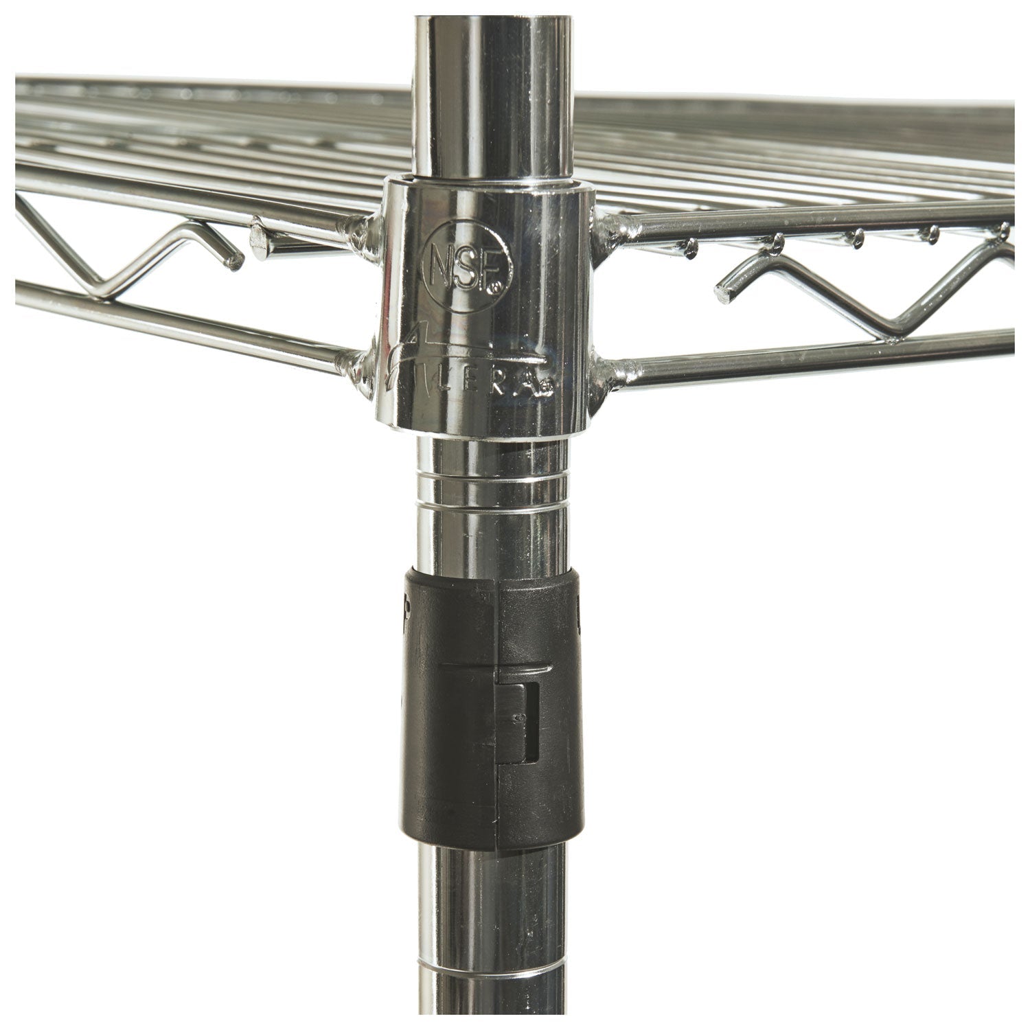 Alera® NSF Certified Industrial Four-Shelf Wire Shelving Kit, 48w x 24d x 72h, Silver