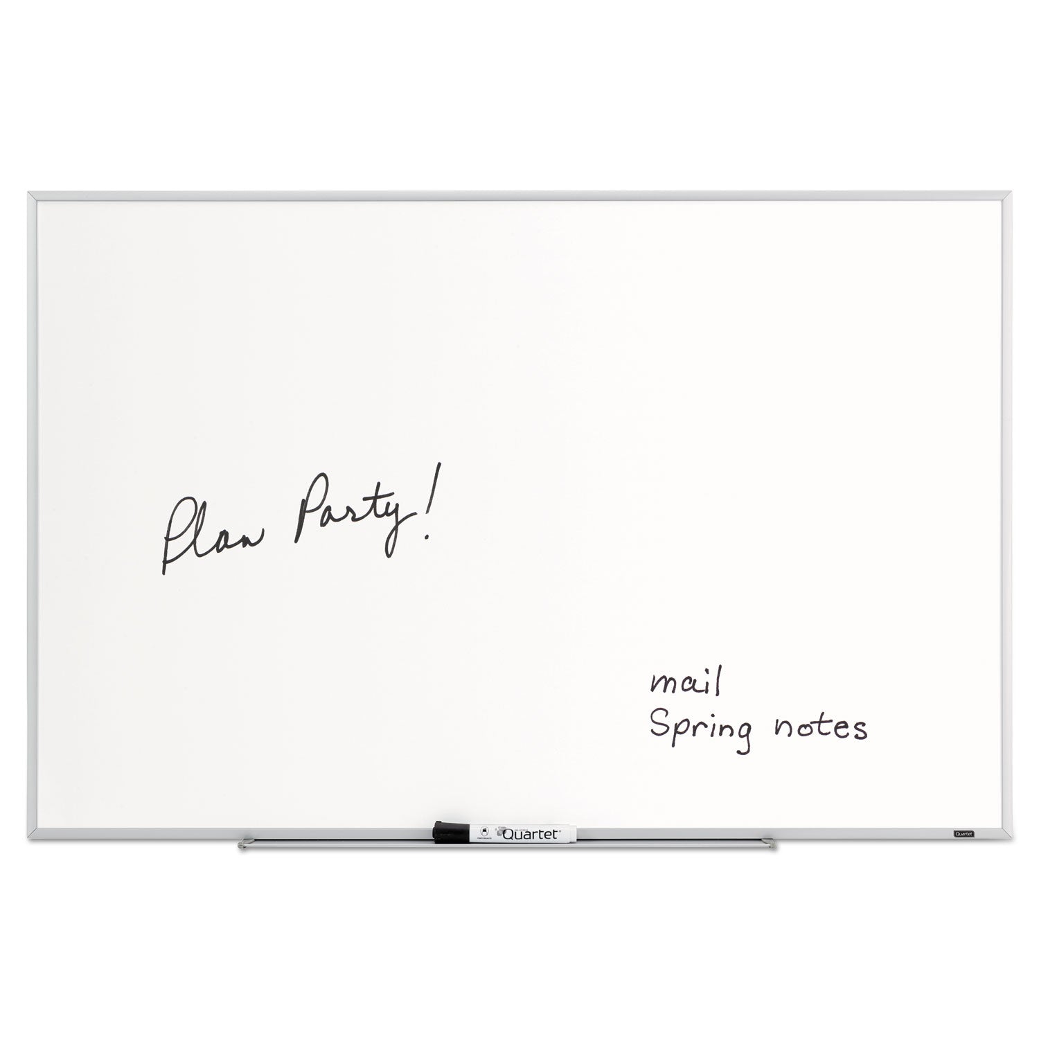 Quartet® Dry Erase Board, 36" x 24", White Surface, Satin Aluminum Frame