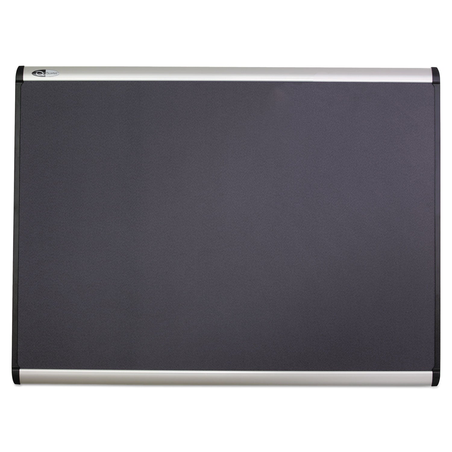 Quartet® Prestige Plus Magnetic Fabric Bulletin Boards, 72" x 48", Gray Surface, Satin Aluminum Frame
