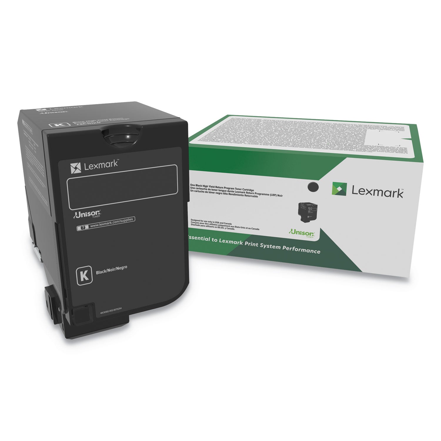 Lexmark 74c0hkg Toner | High-Yield, Black