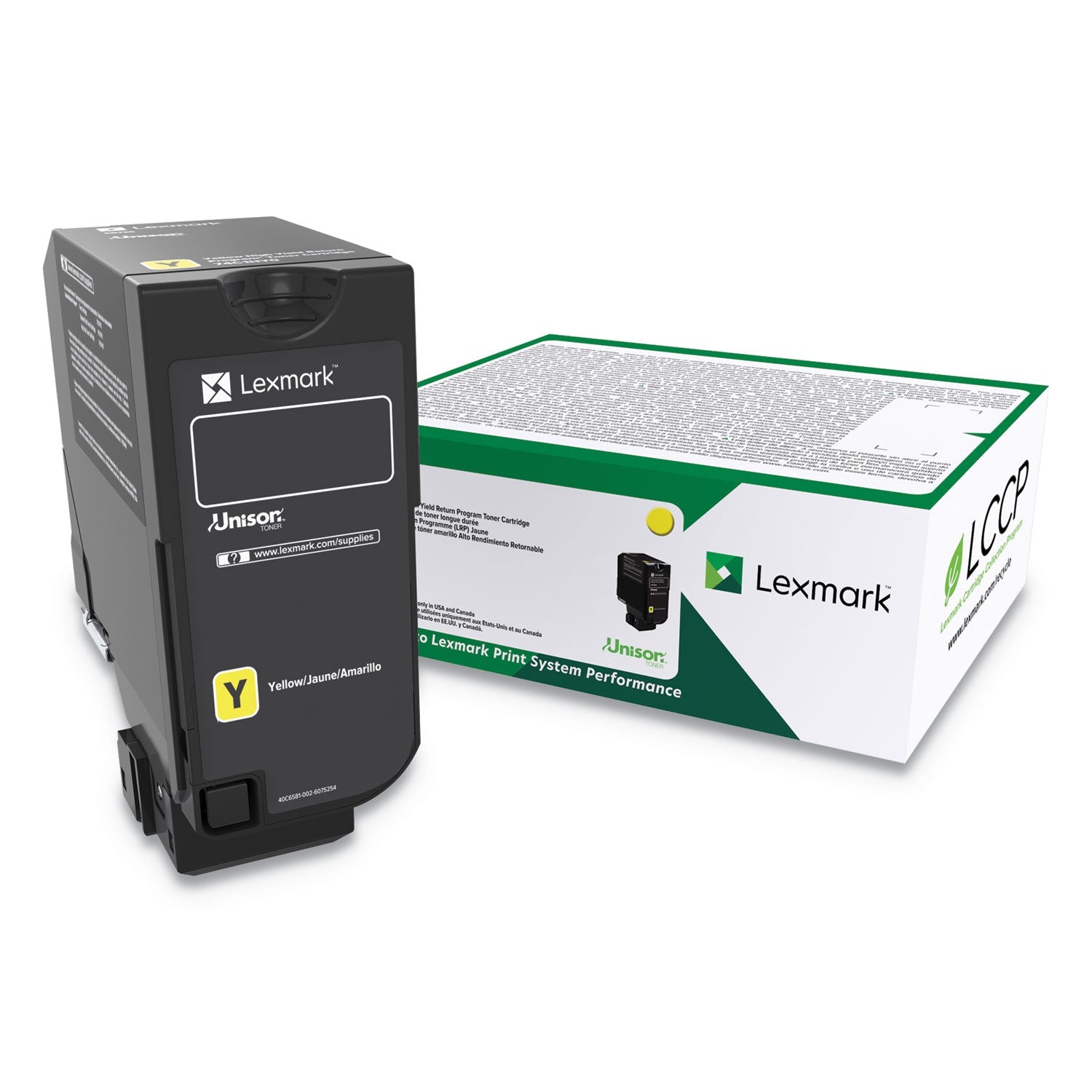 Lexmark 74c0hyg Toner | High-Yield, Yellow