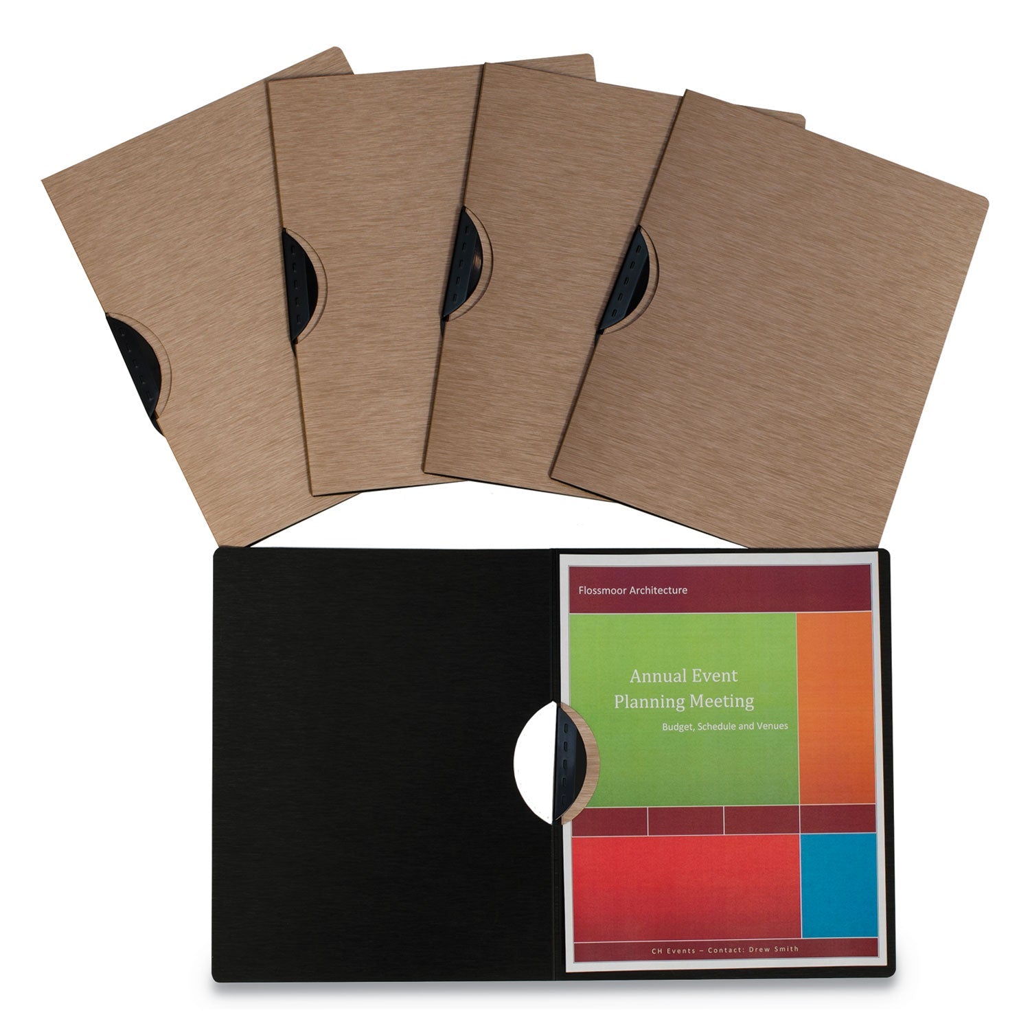 Modern Metallic Executive Style Report Cover | 5/Pk