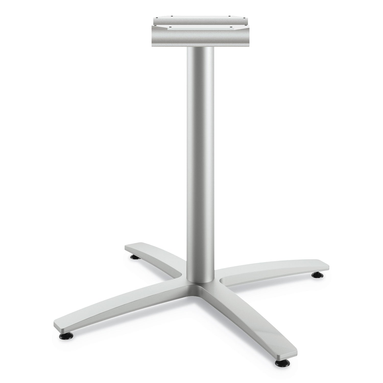 Seated-Height X-Base | For 42" Table Tops, Silver