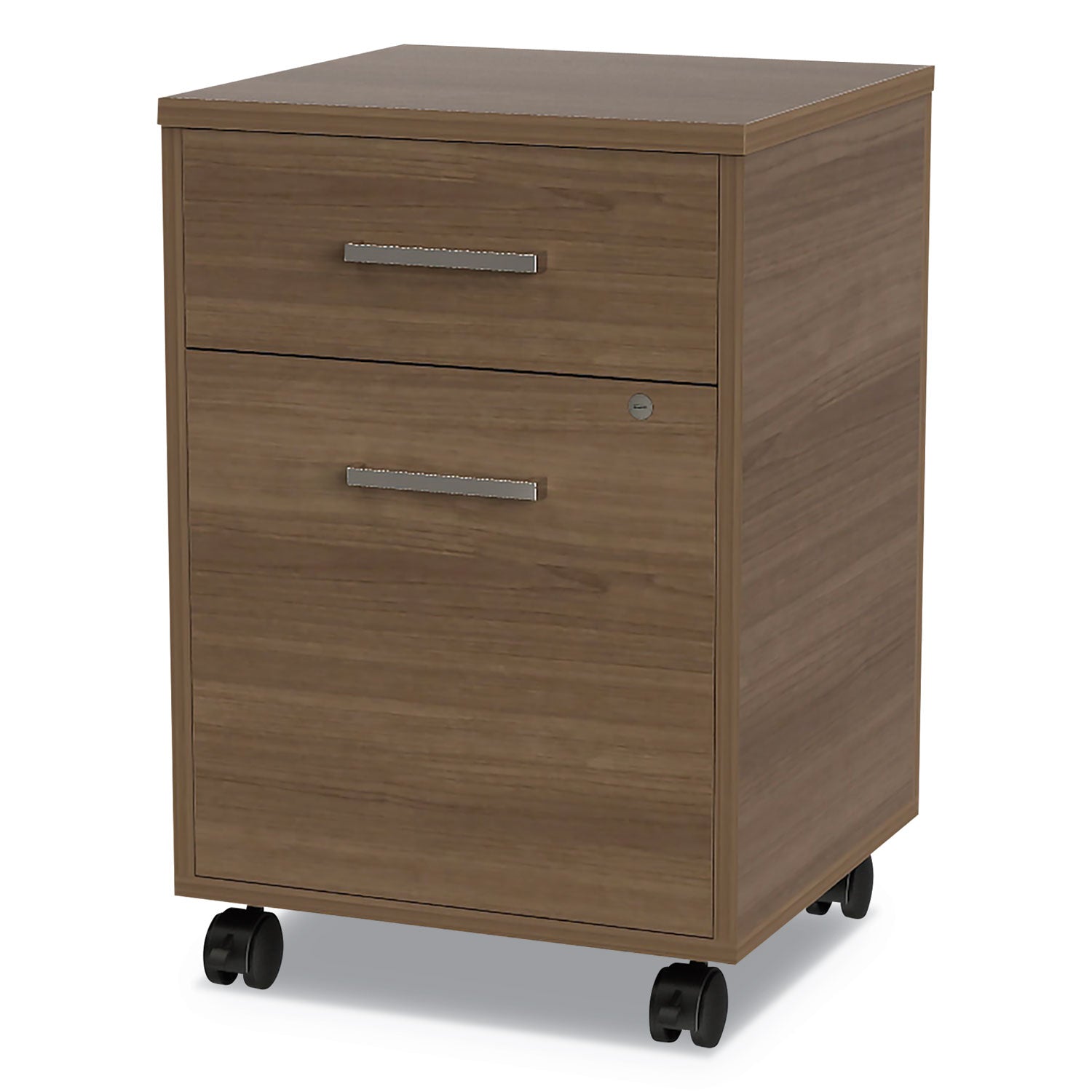 Urban Mobile File Pedestal | Natural Walnut