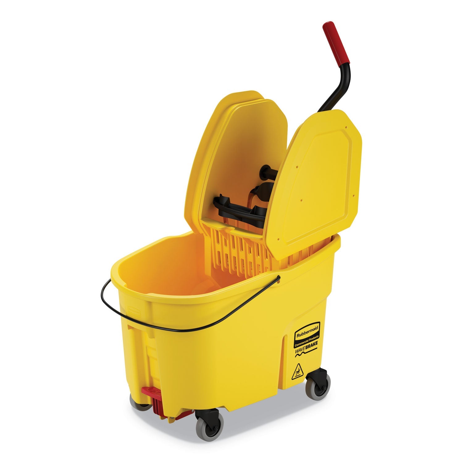 Wavebrake Mop Bucket | Down-Press, 44 Qt, Yellow