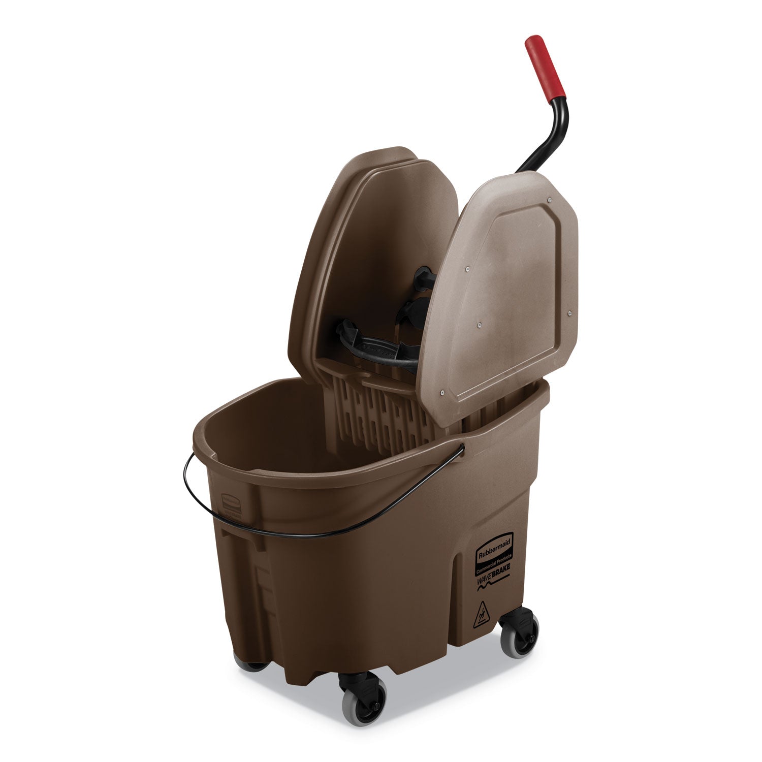 Wavebrake Mop Bucket | Down-Press, 35 Qt, Brown