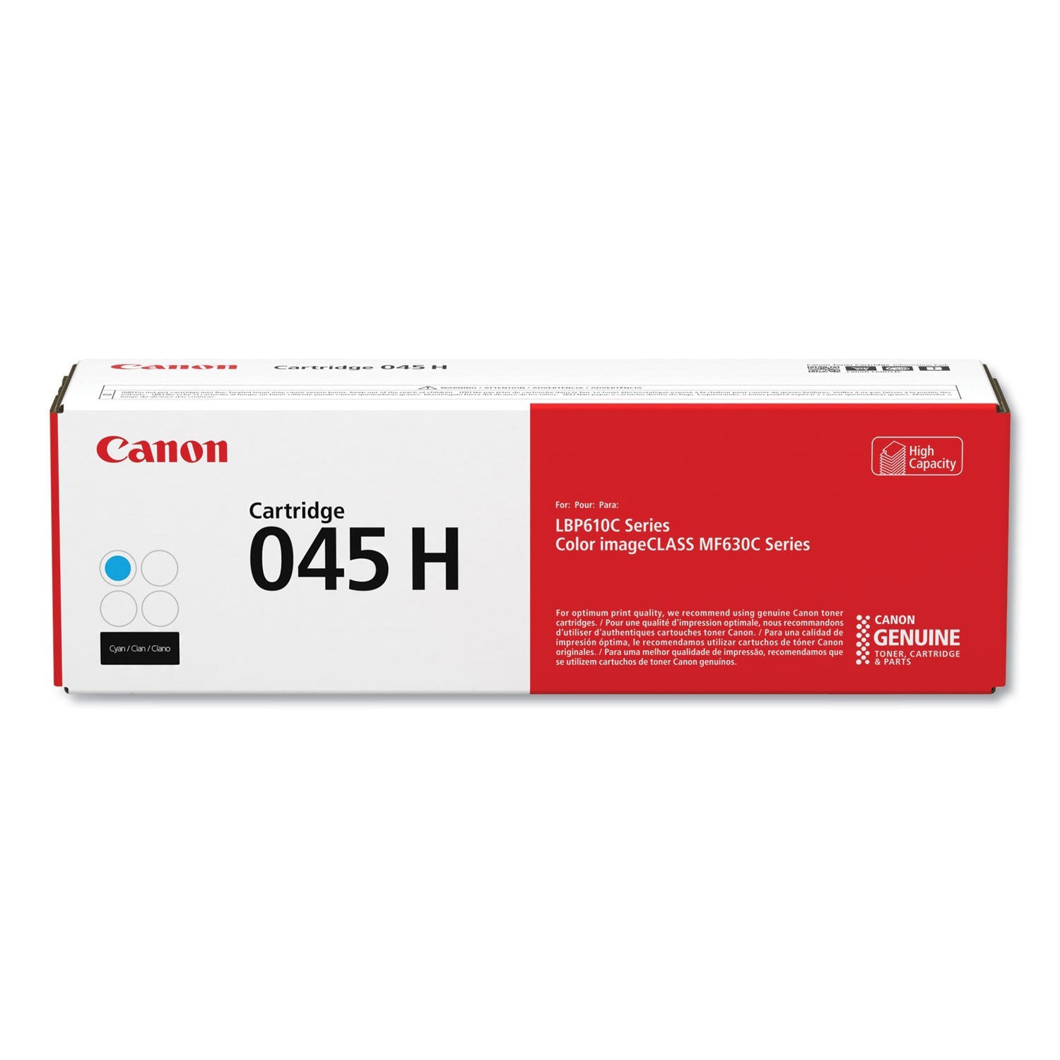 Canon® 1245c001 (045) High-Yield Toner, 2,200 Page-Yield, Cyan