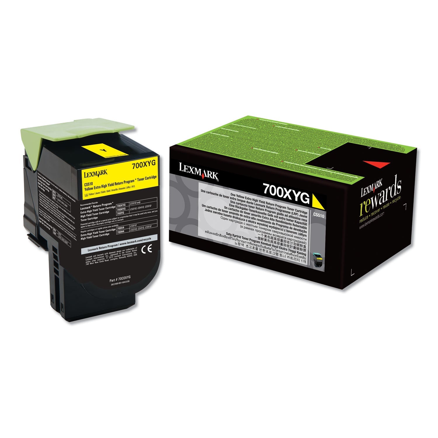 Lexmark 70c0xyg Toner | Extra High-Yield Yellow
