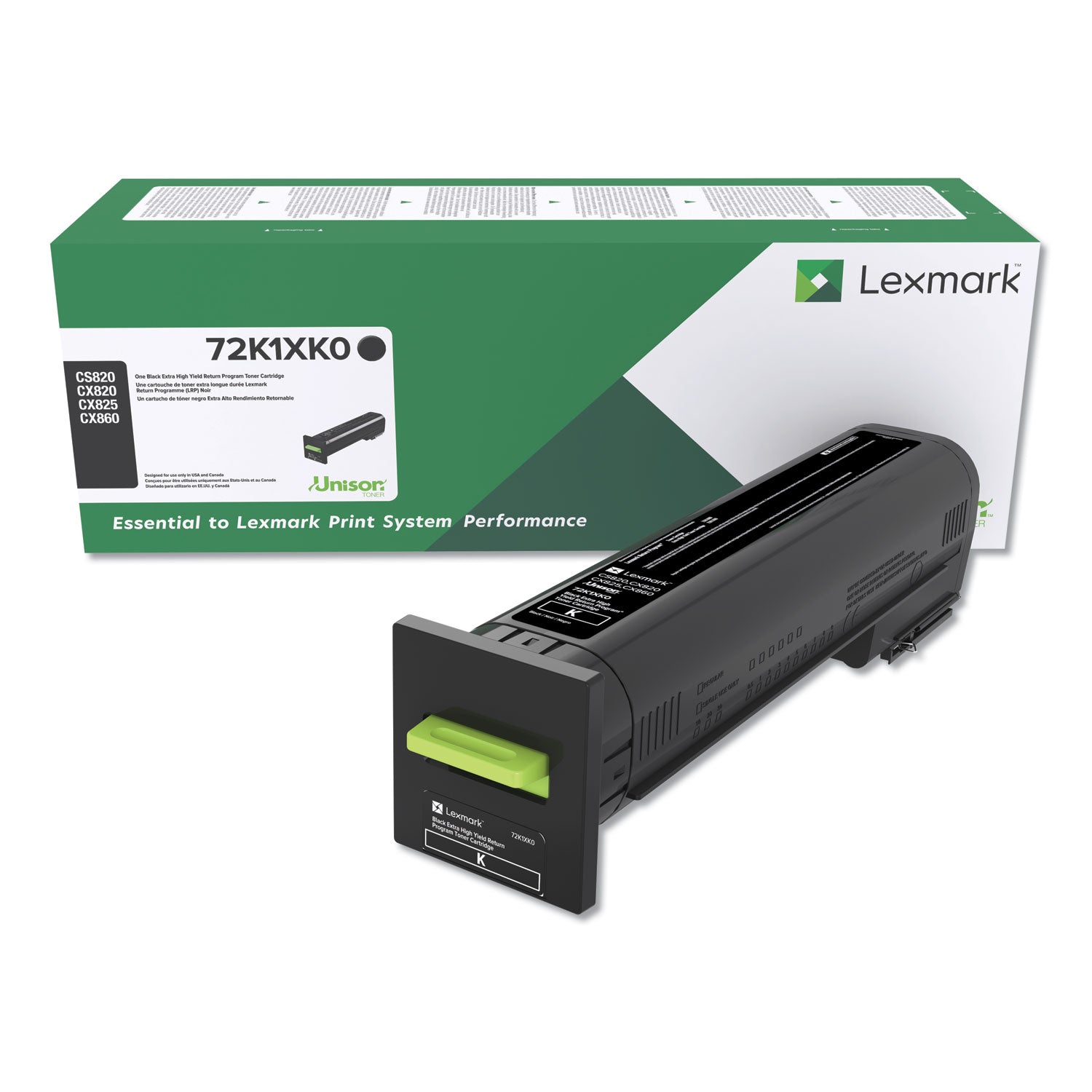 Lexmark 72K1XK0 High-Yield Toner | Black