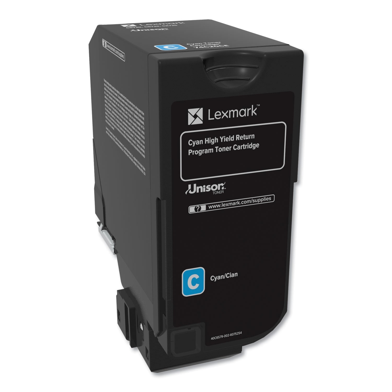Lexmark 74C1HC0 Unison High-Yield Toner | Cyan