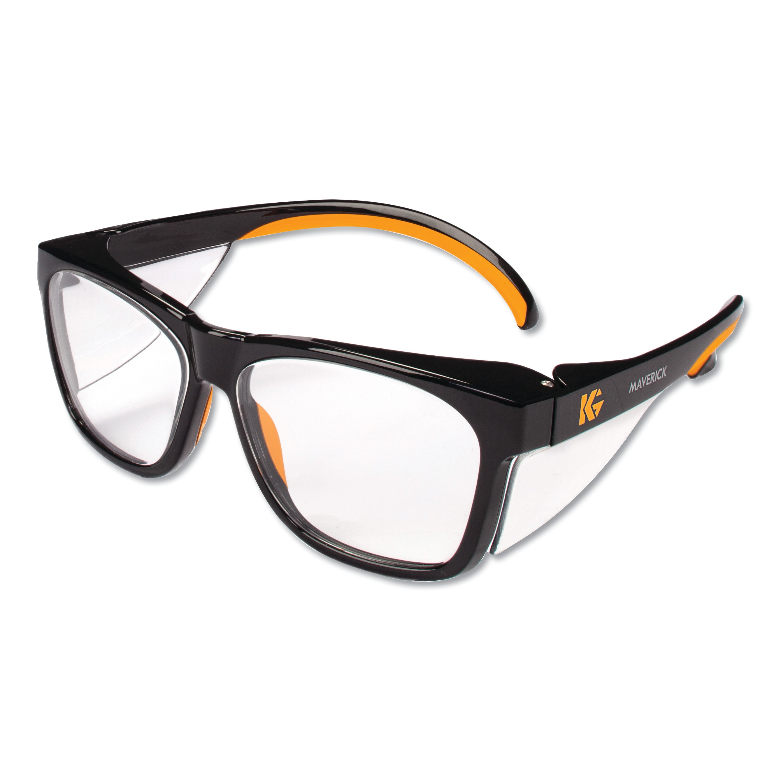 KleenGuard Maverick Safety Glasses | Black/Orange