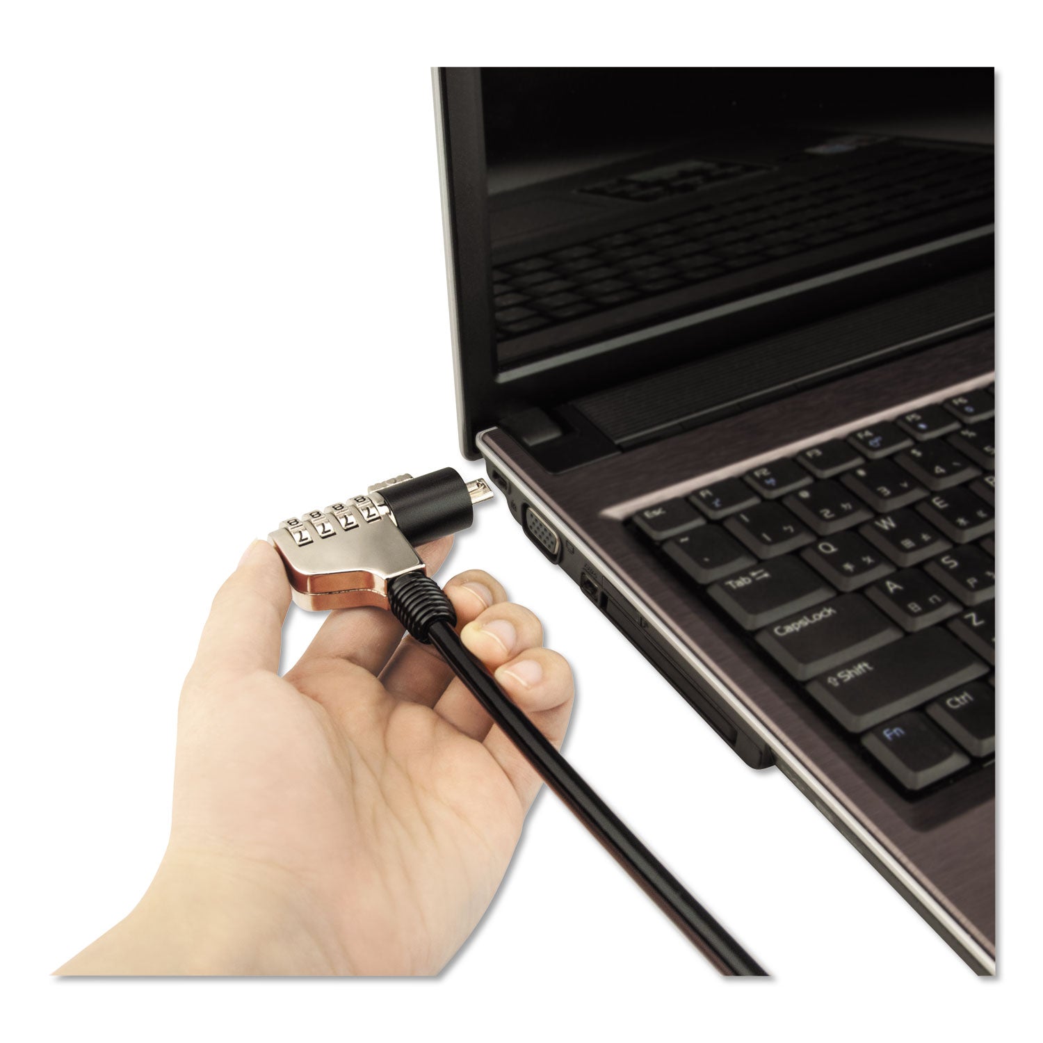 Combination Laptop Lock | 6 Ft Steel Cable