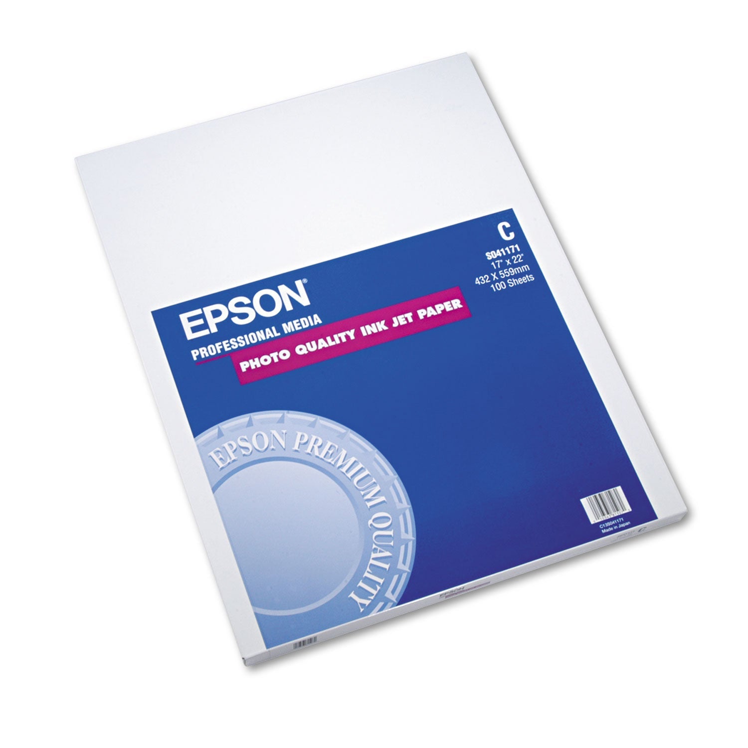 Epson® Matte Presentation Paper, 4.9 Mil, 17 X 22, Matte Bright White, 100/pack