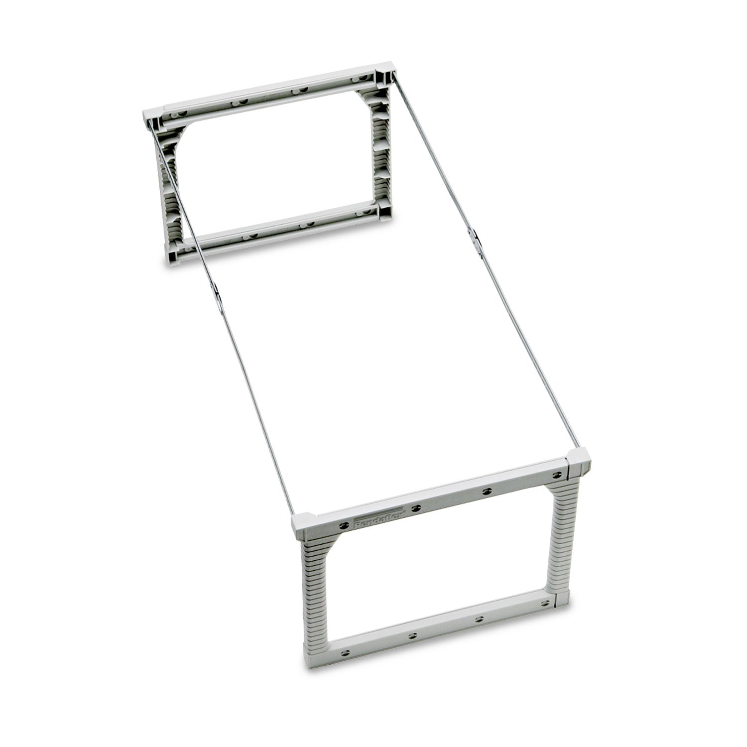 Pendaflex® Plastic Snap-Together Hanging Folder Frame, Legal/letter Size, 18" To 27" Long, White/silver Accents, 4/box