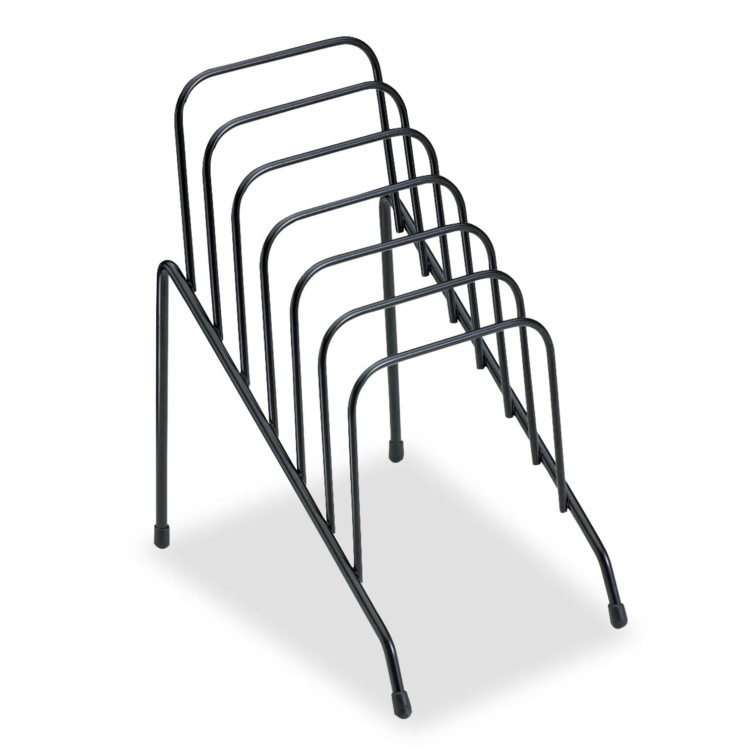 Fellowes® Wire Step File Jr., 6 Sections, Dl To A5 Size Files, 4.38" X 6.5" X 7.75", Black