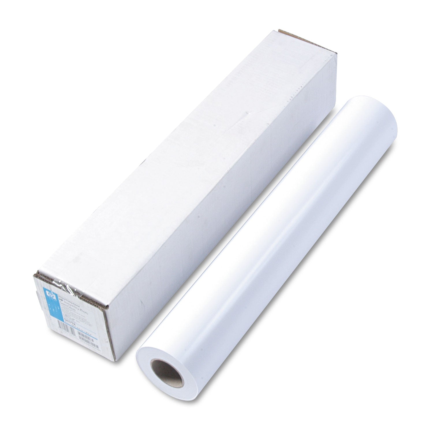 HP Designjet Large Format Paper For Inkjet Prints, 7 Mil, 24" X 100 Ft, Satin White