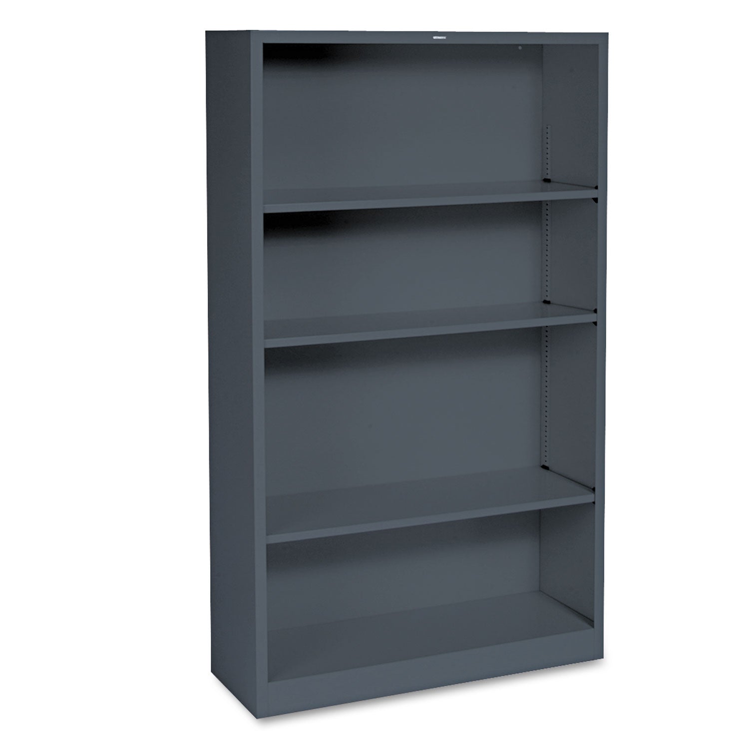 HON® Metal Bookcase | Four-Shelf Charcoal