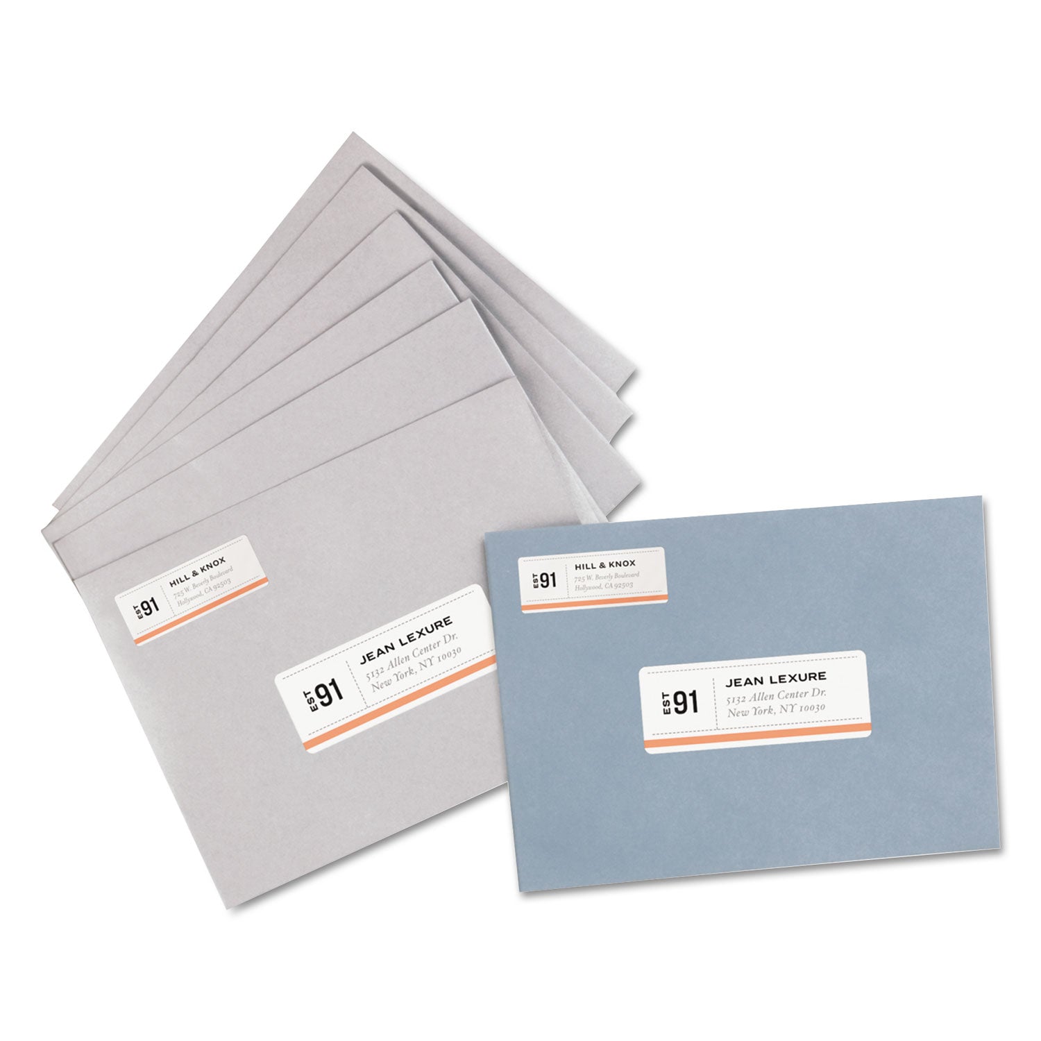 Avery® White Address Labels W/ Sure Feed Technology For Laser Printers, Laser Printers, 1 X 2.63, White, 30/sheet, 250 Sheets/box