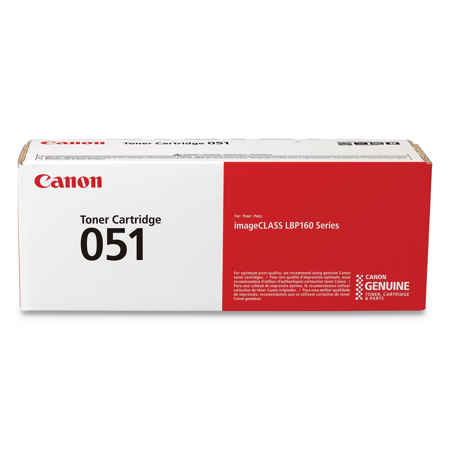 Canon® 2168c001 (051) Toner, 1,700 Page-Yield, Black