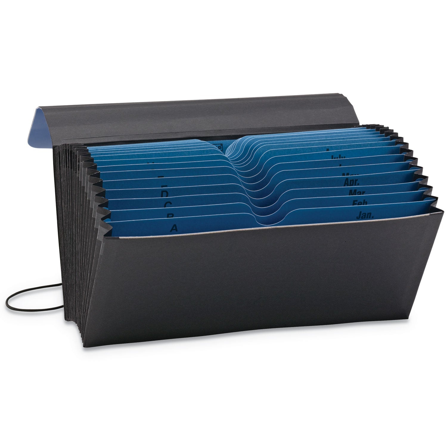 Smead Handy File with Pockets | 21 Sections Black