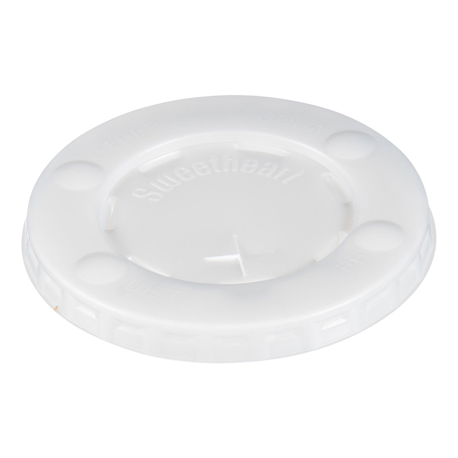 Straw-Slot Cold Cup Lids | For 10oz Cups Clear