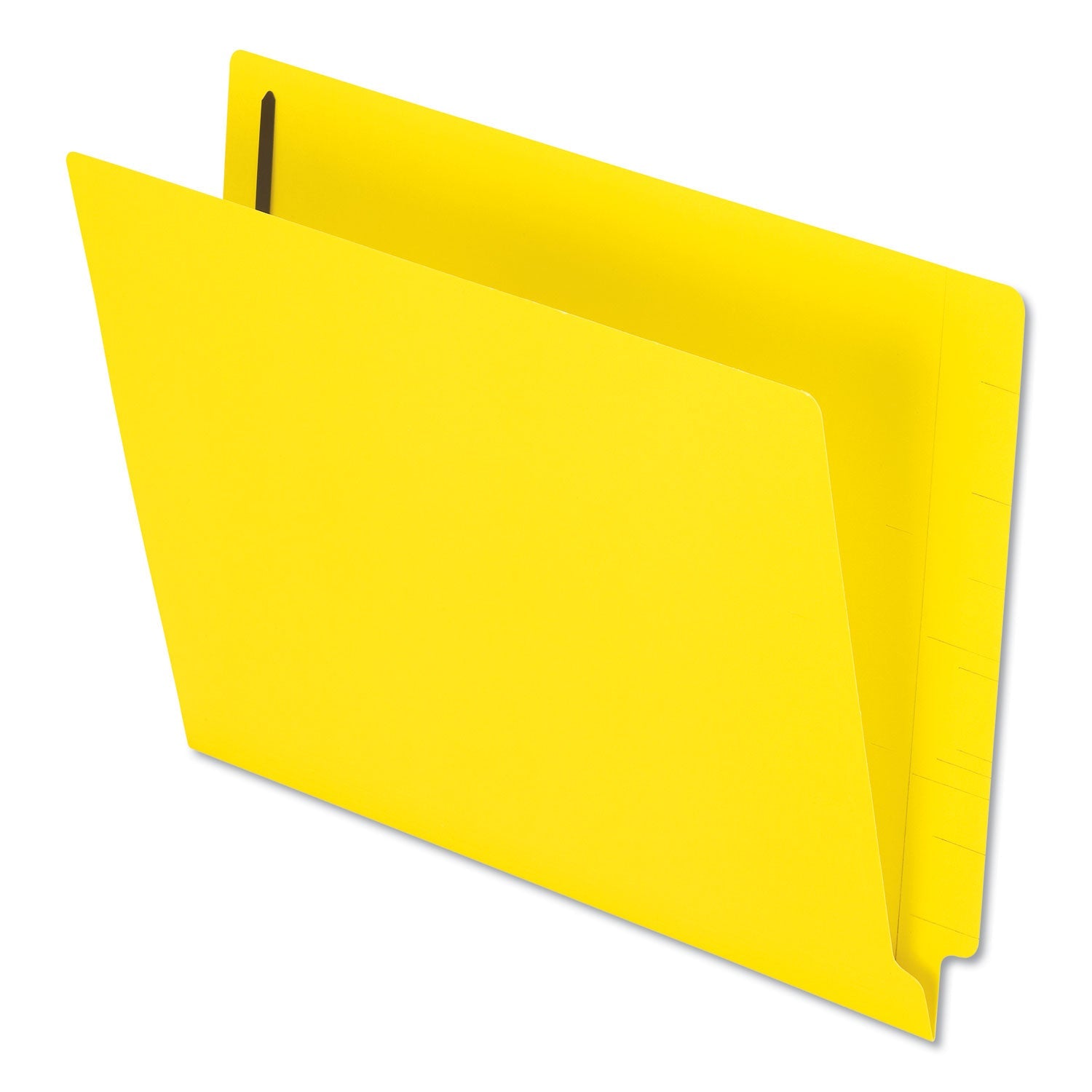 Pendaflex® Colored Reinforced End Tab Fastener Folders, 0.75" Expansion, 2 Fasteners, Letter Size, Yellow Exterior, 50/Box