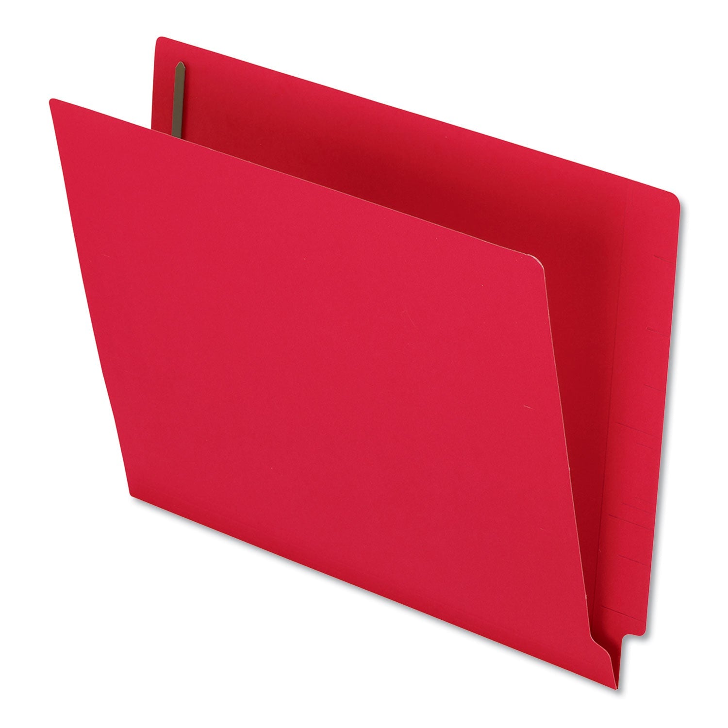 Pendaflex® Colored Reinforced End Tab Fastener Folders, 0.75" Expansion, 2 Fasteners, Letter Size, Red Exterior, 50/Box