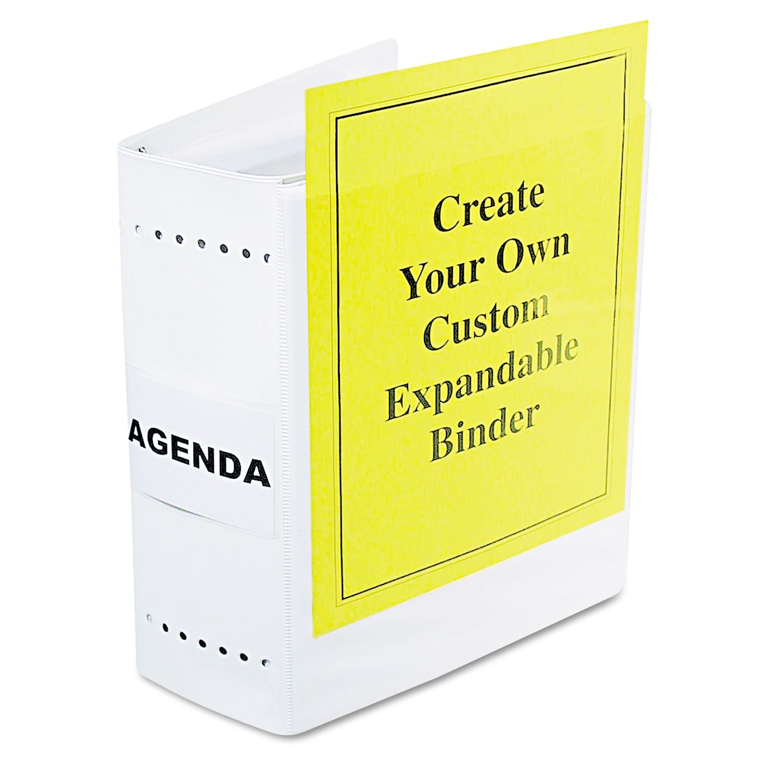 Varicap Expandable Binder | 6" Capacity, White