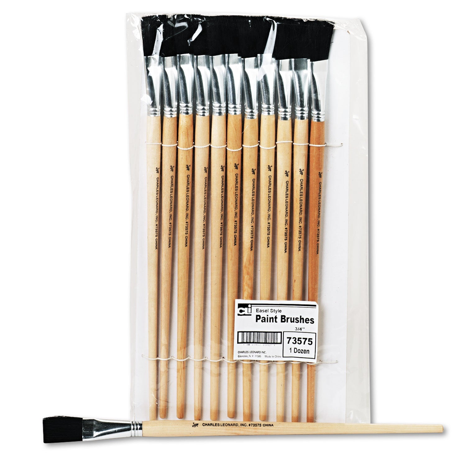 Long Handle Easel Brush | Size 18, 12/Pack