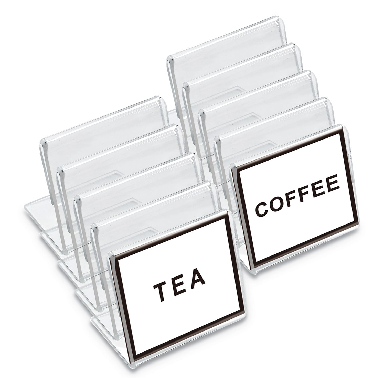 Mini Table-Top Sign | 1.5x2 | Clear, 10/pack
