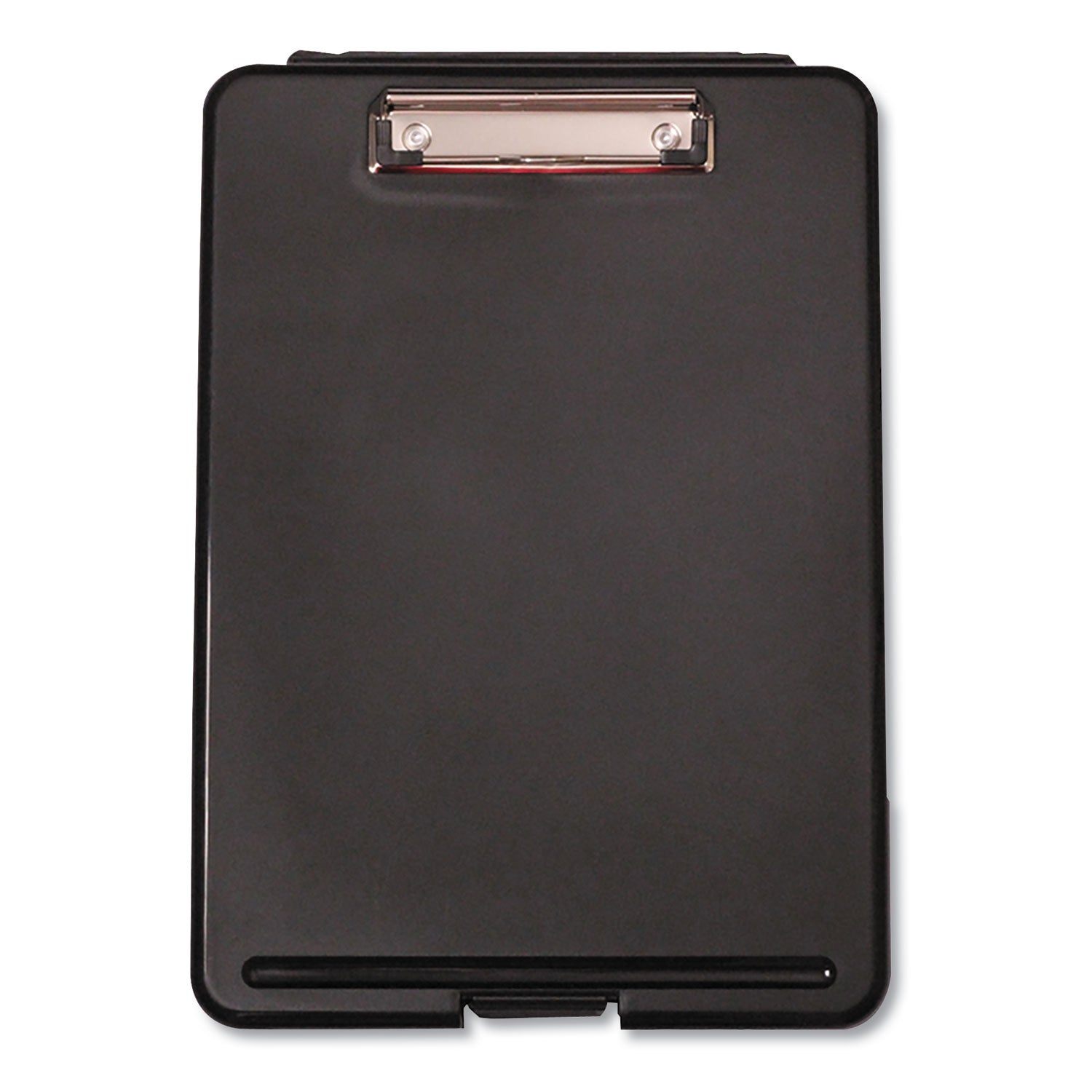 Universal® Storage Clipboard, 0.5" Clip Capacity, Holds 8.5 x 11 Sheets, Black