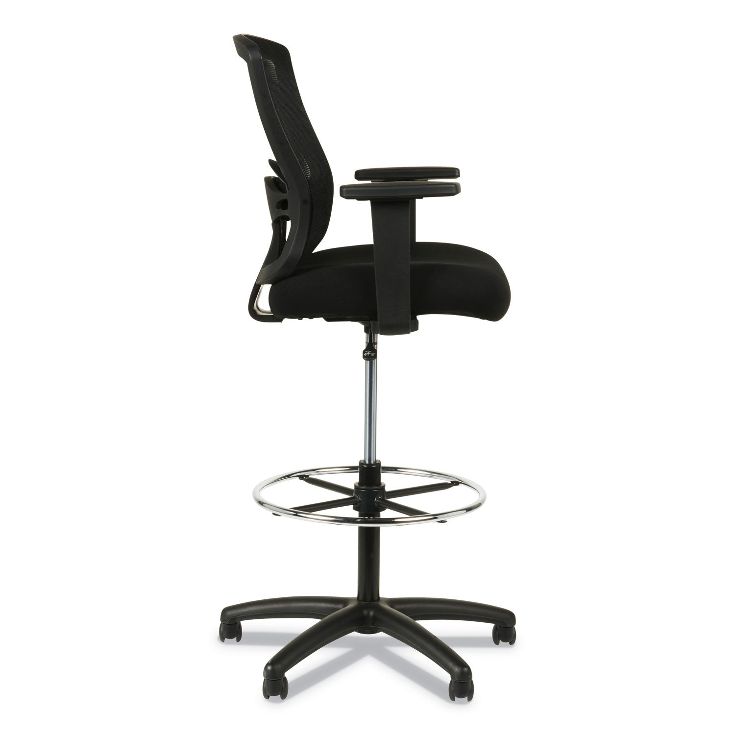 Alera® Alera Etros Series Mesh Stool, Supports Up To 275 Lb, 25.19" To 35.23" Seat Height, Black