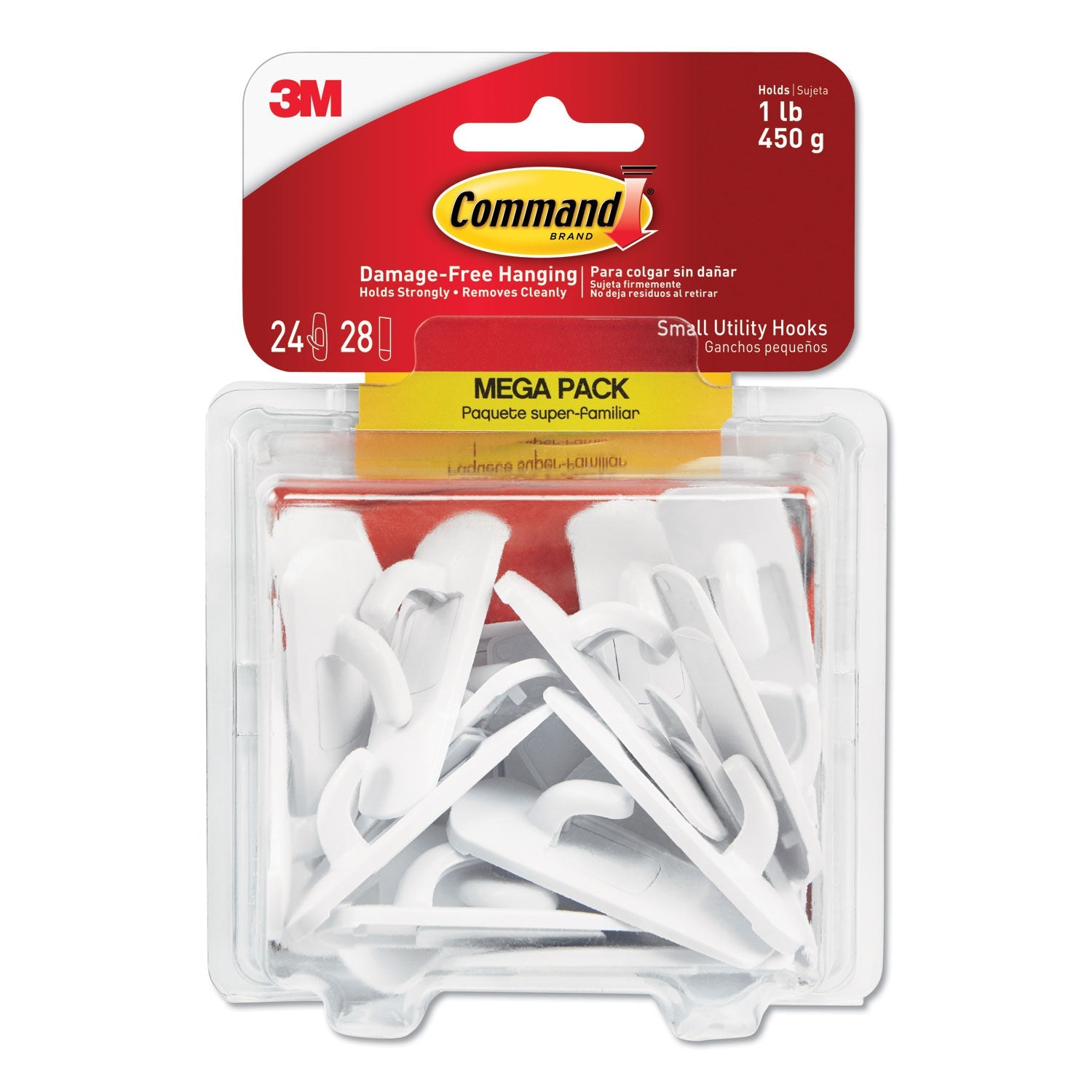 Command Small General Purpose Hooks | 24-Pack