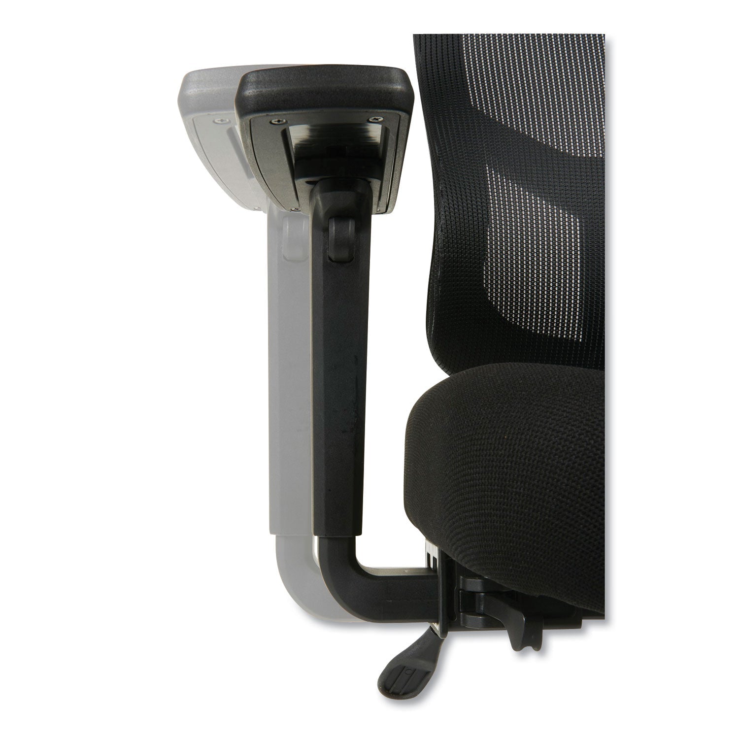 Alera® Alera Elusion Ii Series Mesh Mid-Back Swivel/tilt Chair, Adjustable Arms, Supports 275lb, 17.51" To 21.06" Seat Height, Black