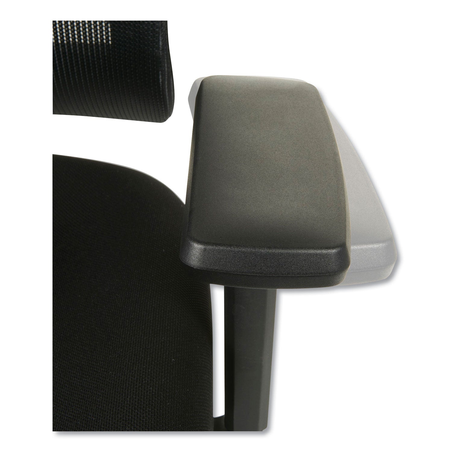 Alera® Alera Elusion II Series Suspension Mesh Mid-Back Synchro Seat Slide Chair, Supports 275 lb, 16.34" to 20.35" Seat, Black