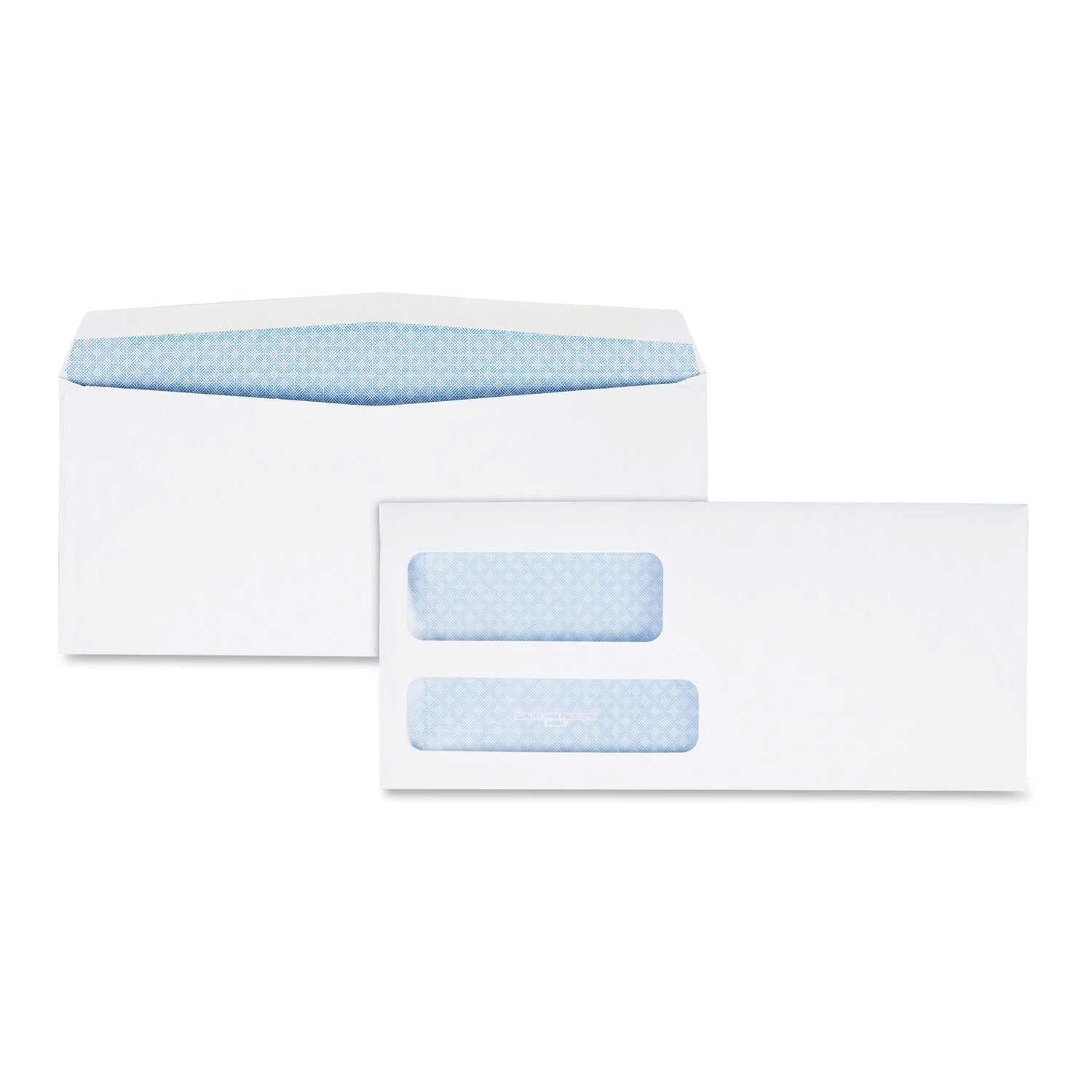 Quality Park Double Window Security-Tinted Envelope