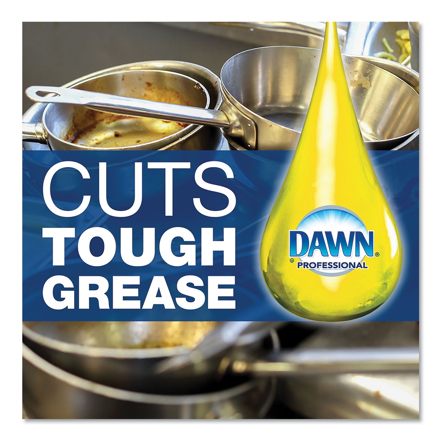 Dawn® Professional Manual Pot/pan Dish Detergent, Lemon, 4/carton