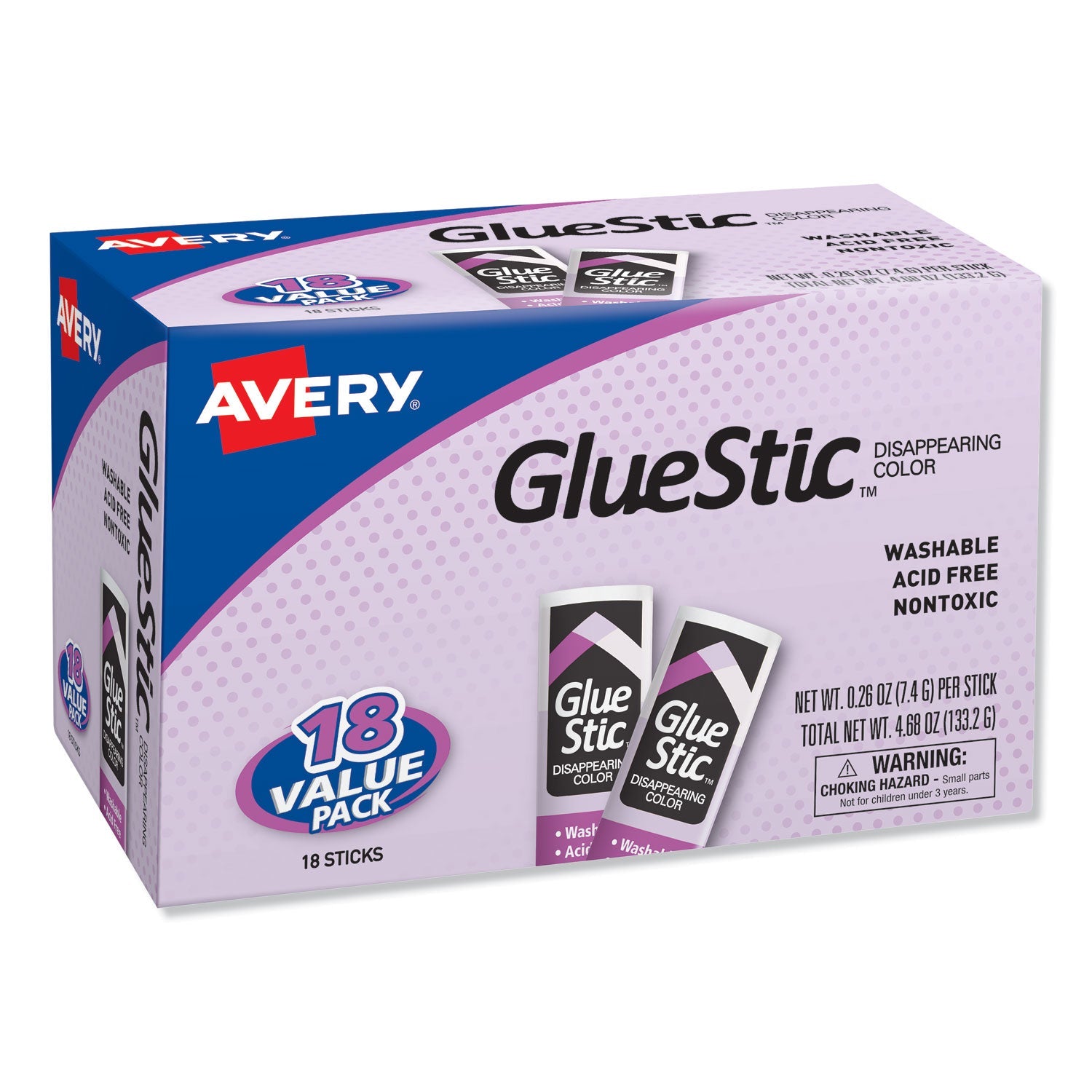 Permanent Glue Stic Value Pack | 18-Pack | Avery®