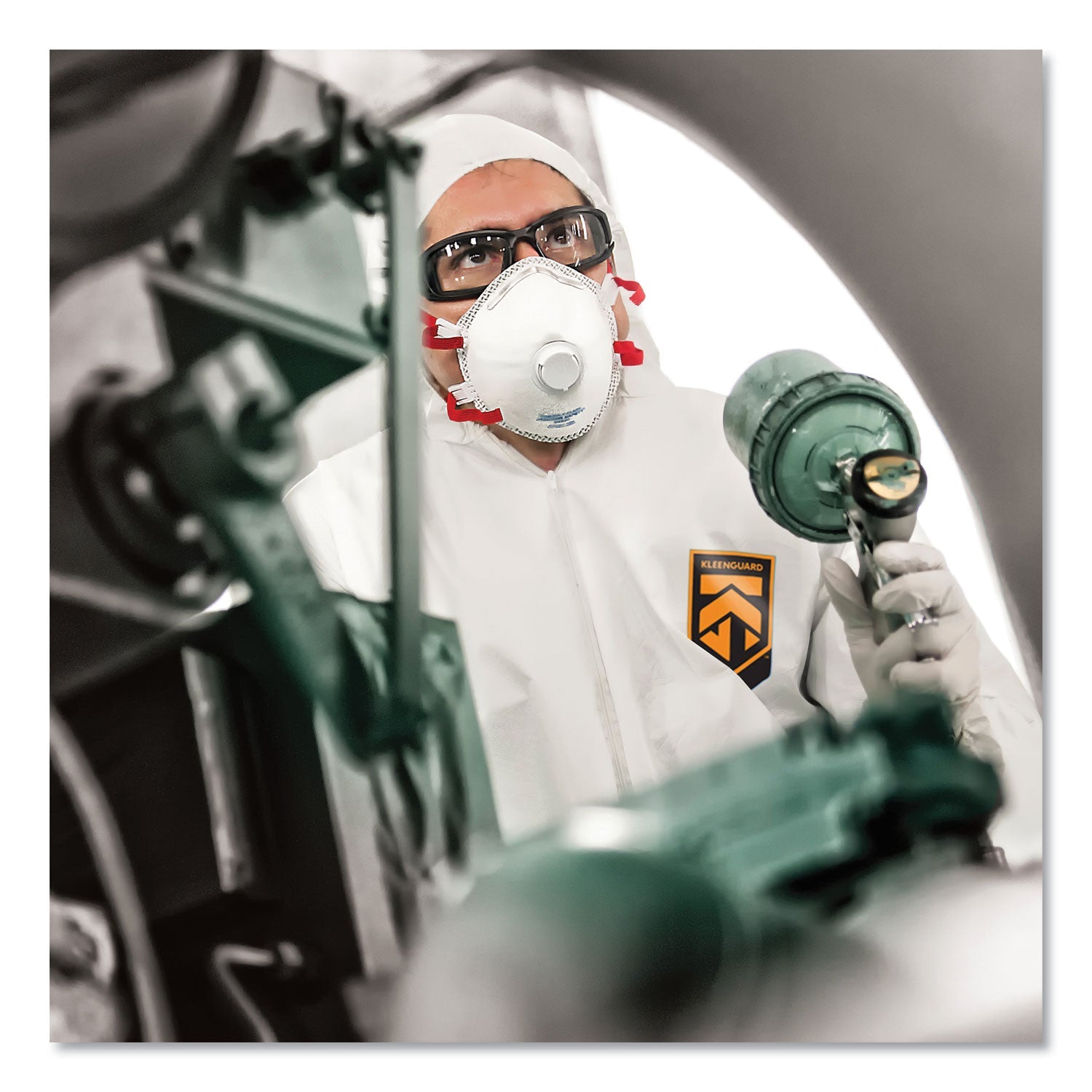 KleenGuard™ A40 Elastic-Cuff, Ankle, Hood and Boot Coveralls, X-Large, White, 25/Carton