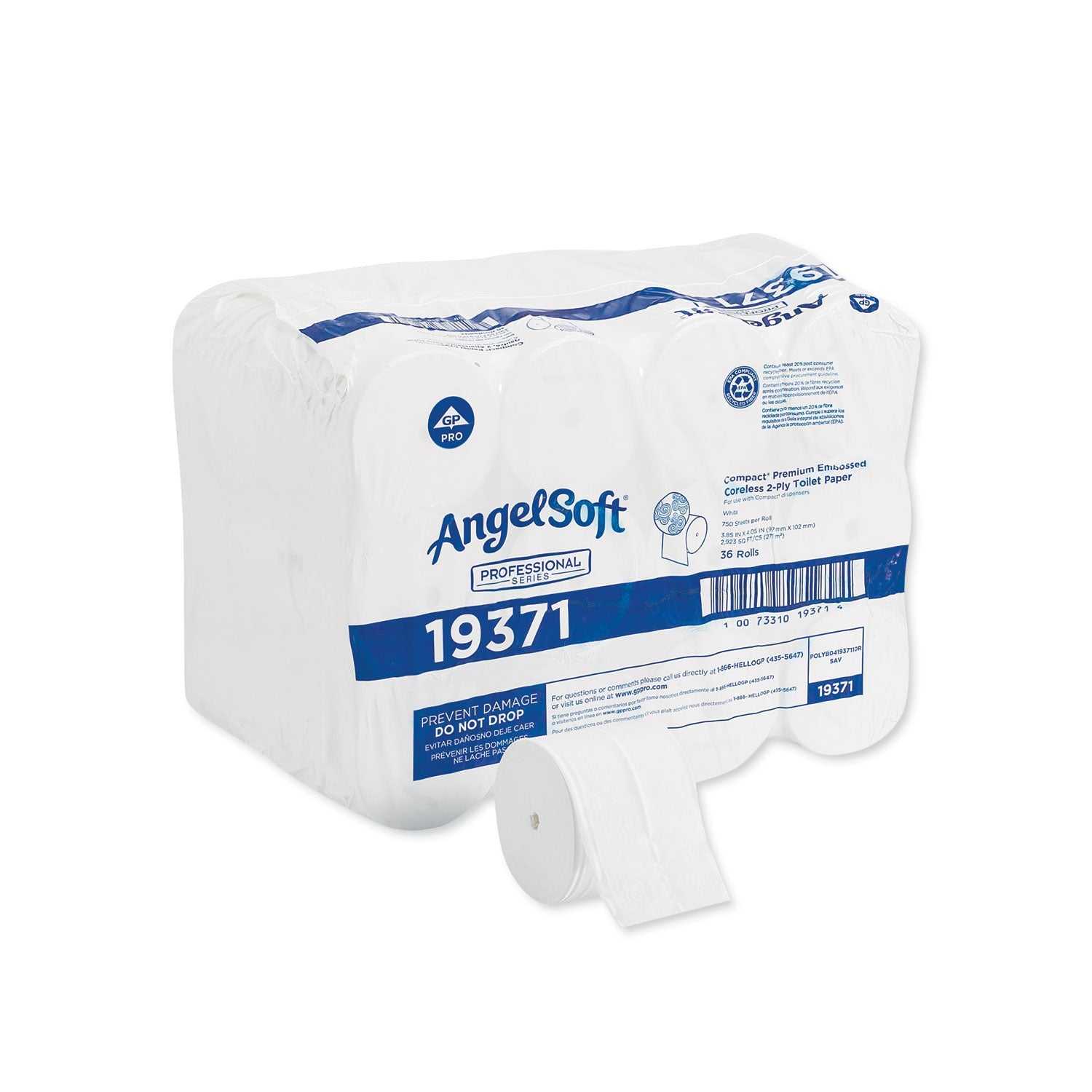 Compact Coreless Bath Tissue | 2-Ply, 36/Ctn