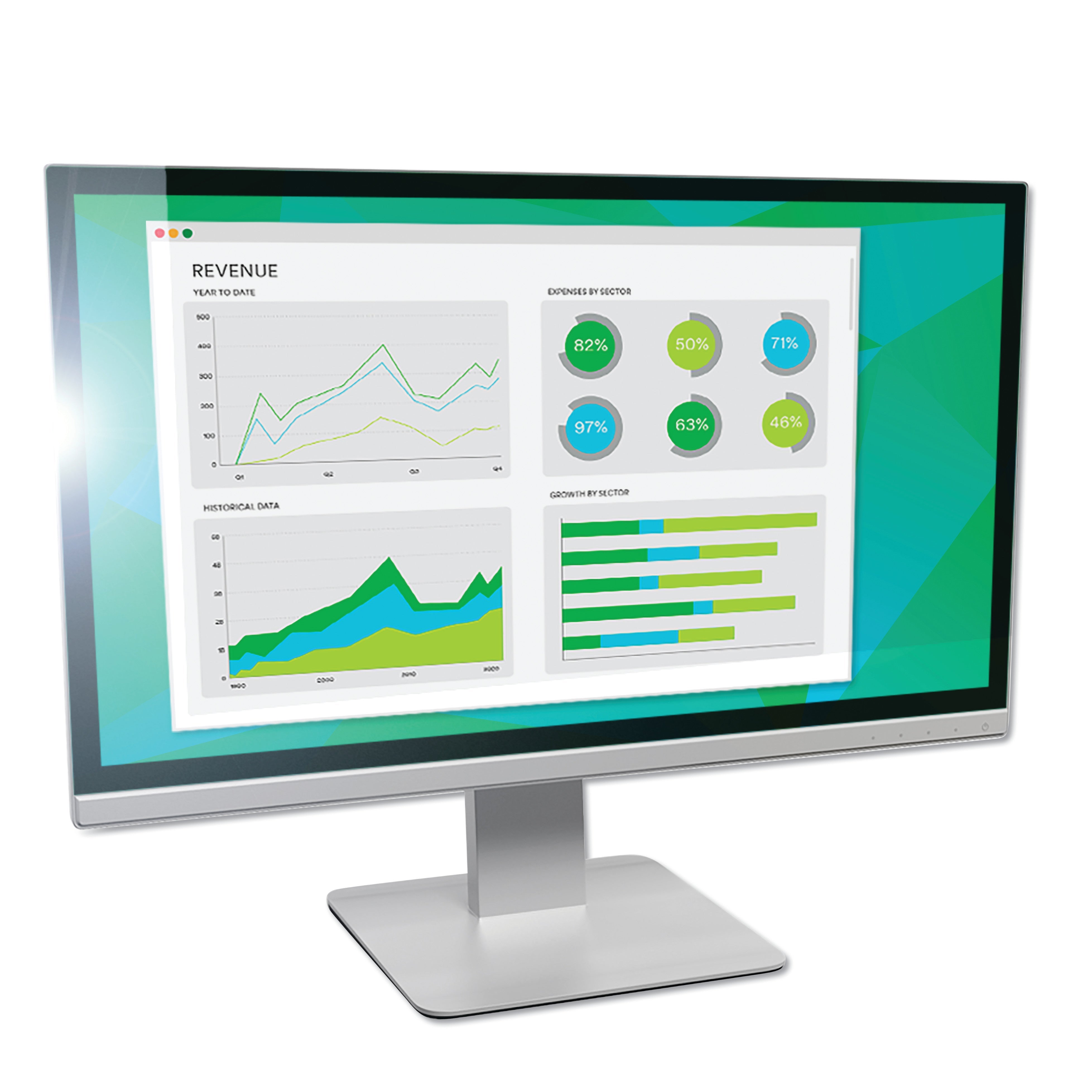 3M™ Antiglare Frameless Filter for 21.5" Widescreen Flat Panel Monitor, 16:9 Aspect Ratio
