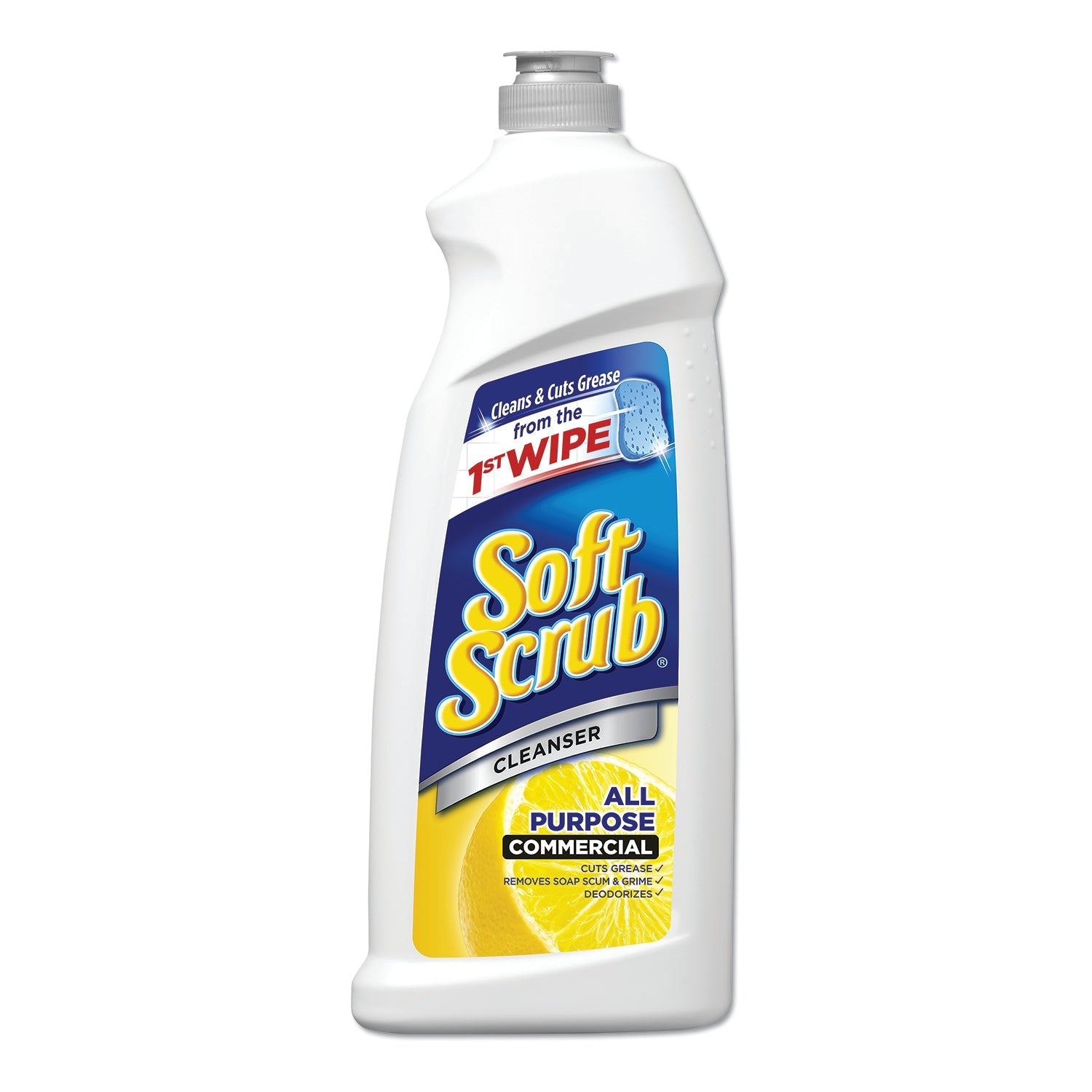 Soft Scrub® All Purpose Cleanser, Lemon Scent 36 Oz Bottle, 6/carton