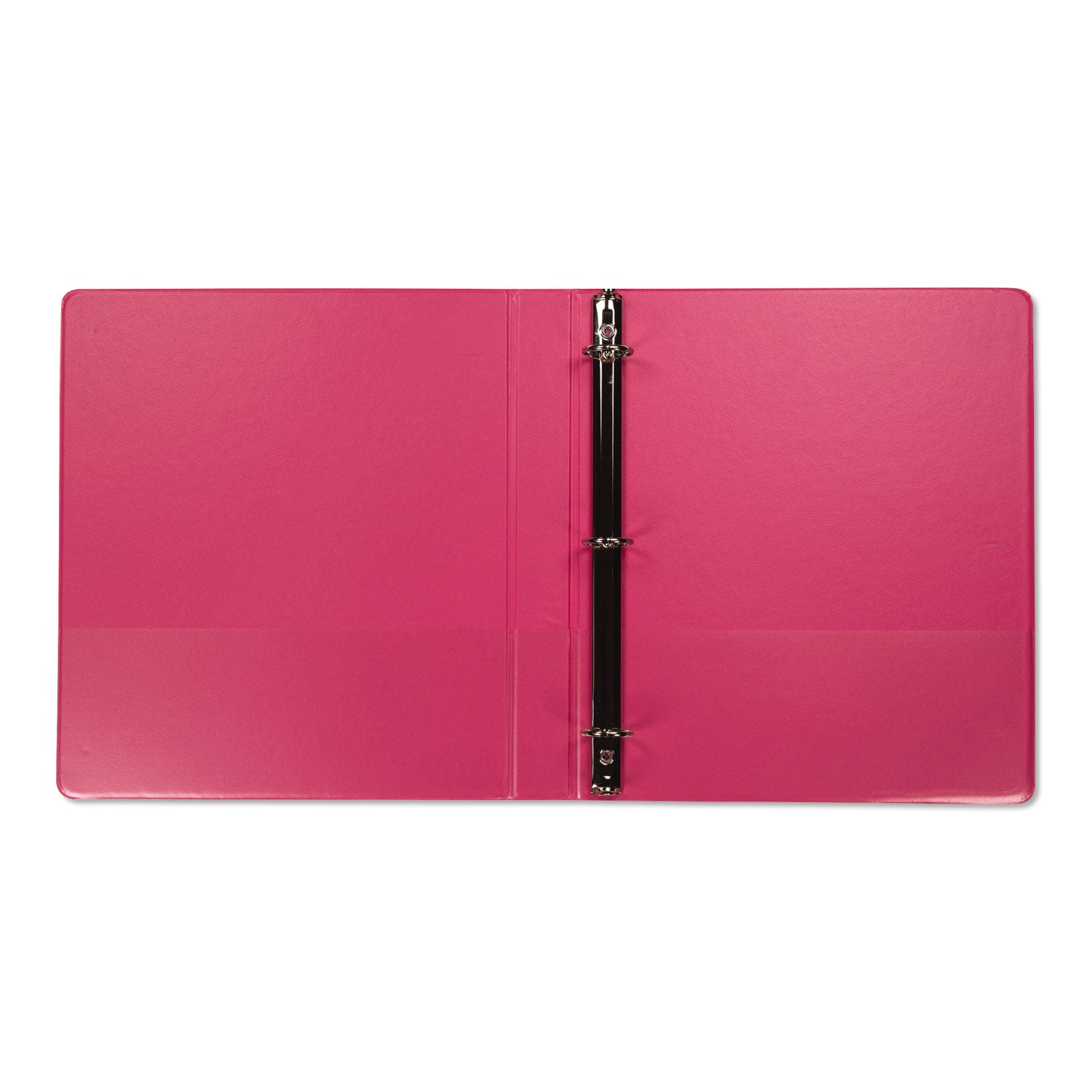 Samsill® Earth's Choice Plant-Based Durable Fashion View Binder, 3 Rings, 1" Capacity, 11 x 8.5, Berry, 2/Pack