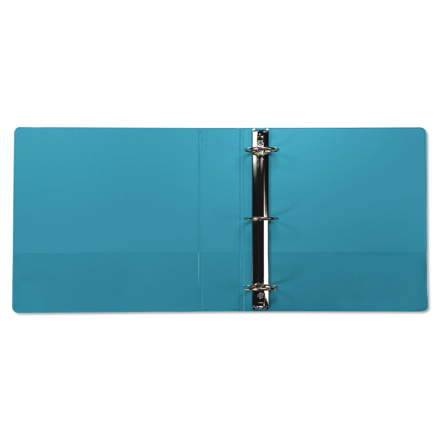 Samsill® Earth's Choice Plant-Based Durable Fashion View Binder, 3 Rings, 2" Capacity, 11 x 8.5, Turquoise, 2/Pack
