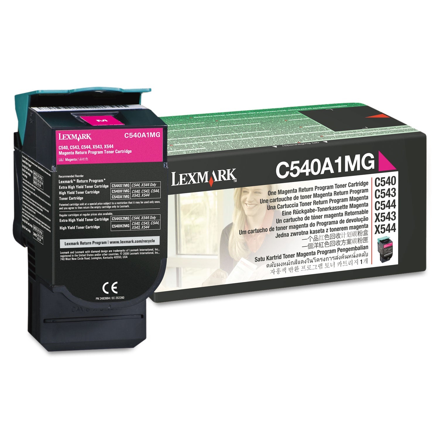 Lexmark C540a1mg Toner | Return Program, Magenta