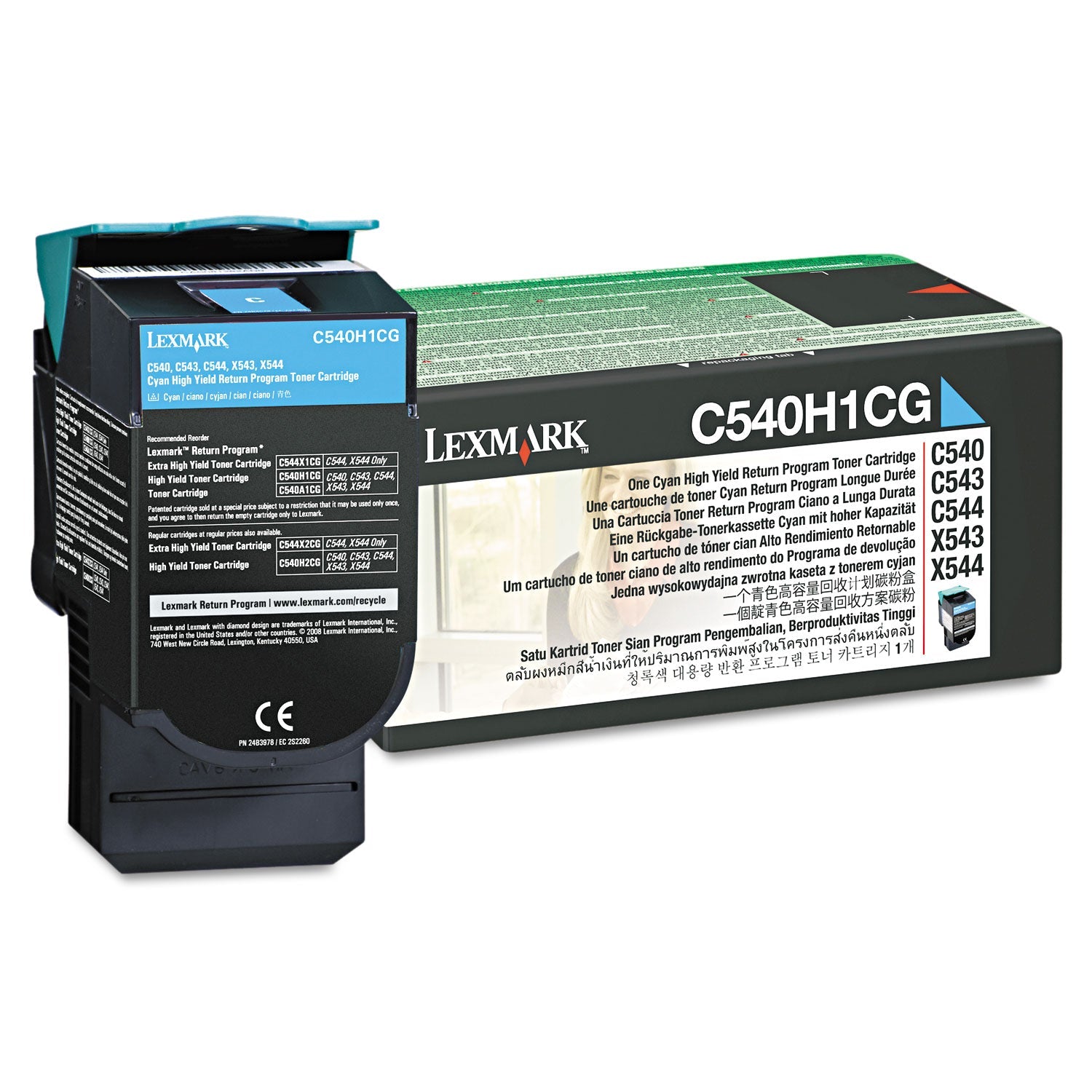 Lexmark C540h1cg Toner | Return Program, Cyan