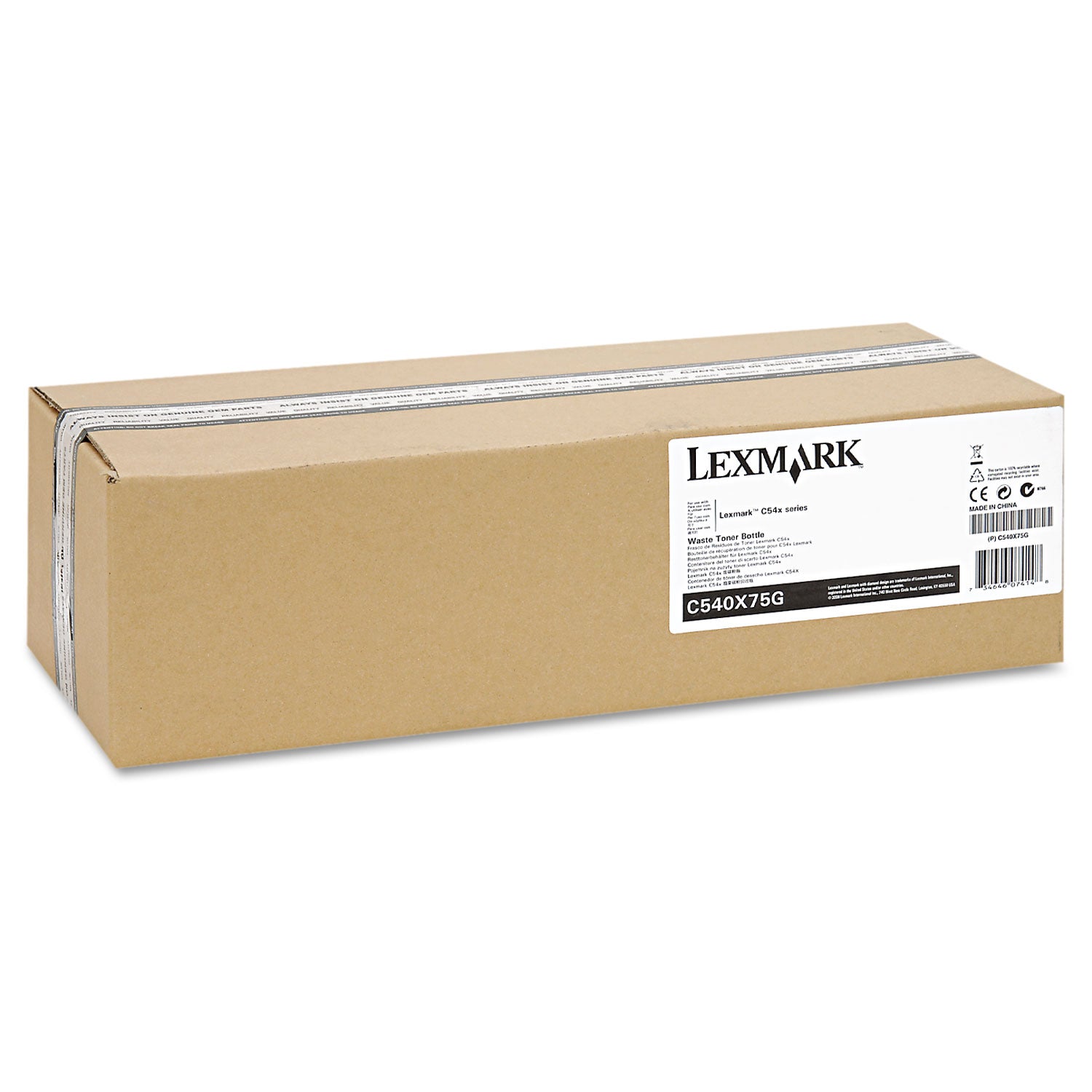 Lexmark™ C540x75g Waste Toner Bottle, 36,000 Page-Yield
