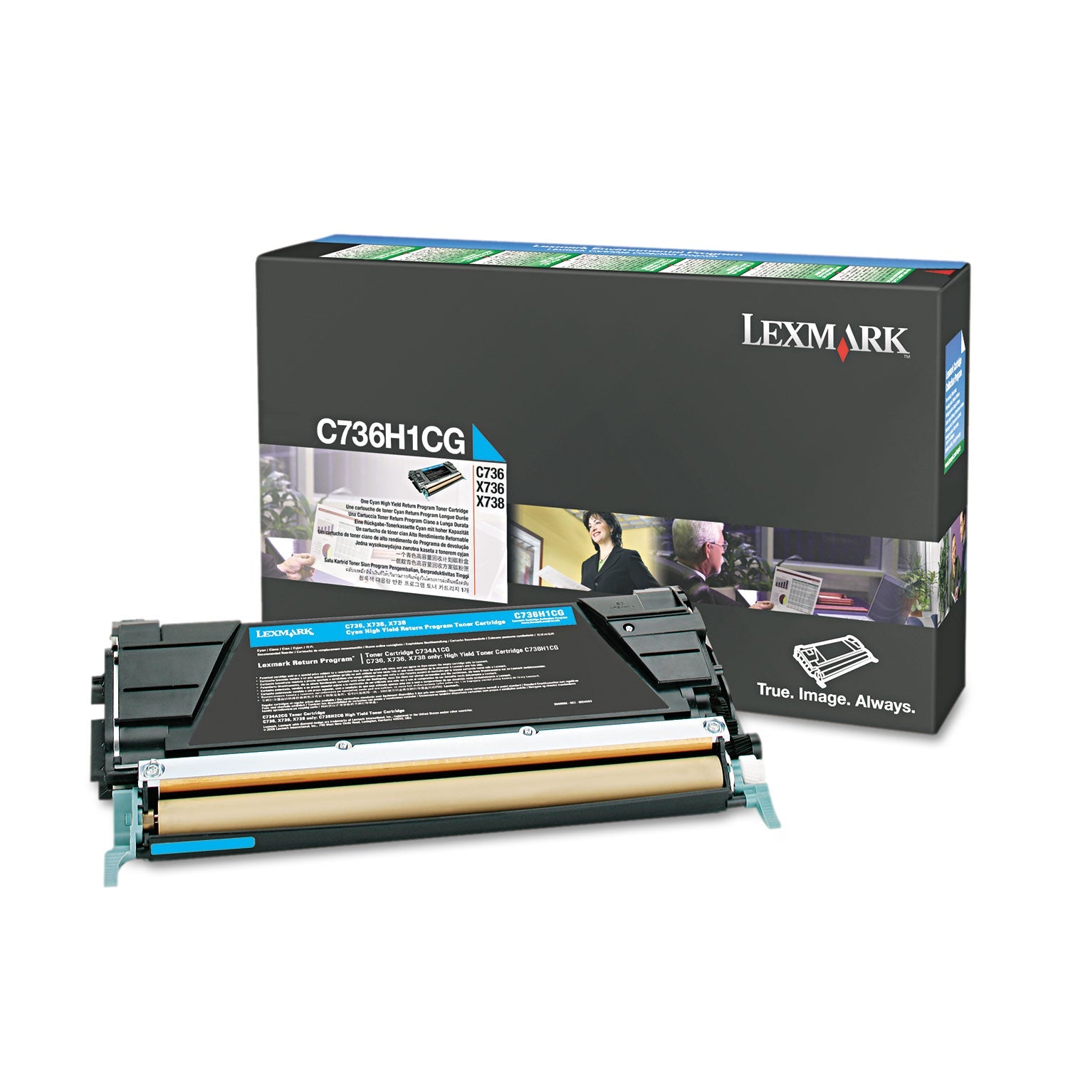Lexmark C736h1cg Toner | Return Program, Cyan